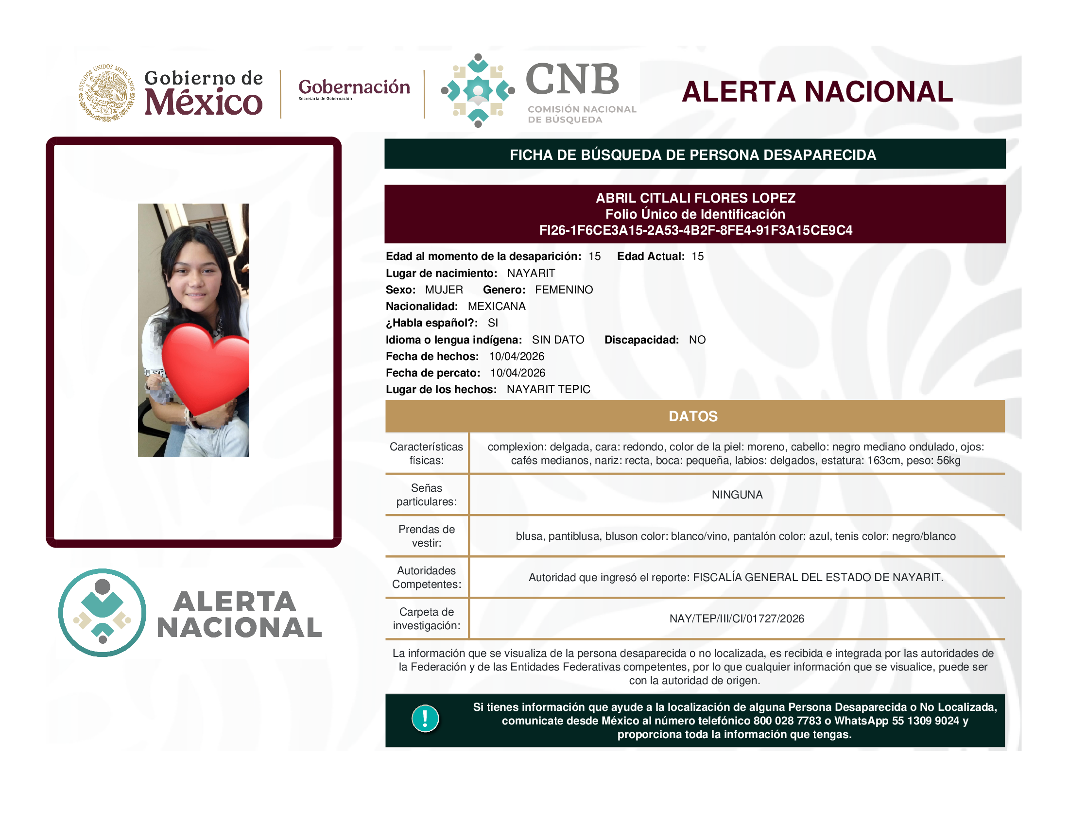 Abril Citlali Flores López
