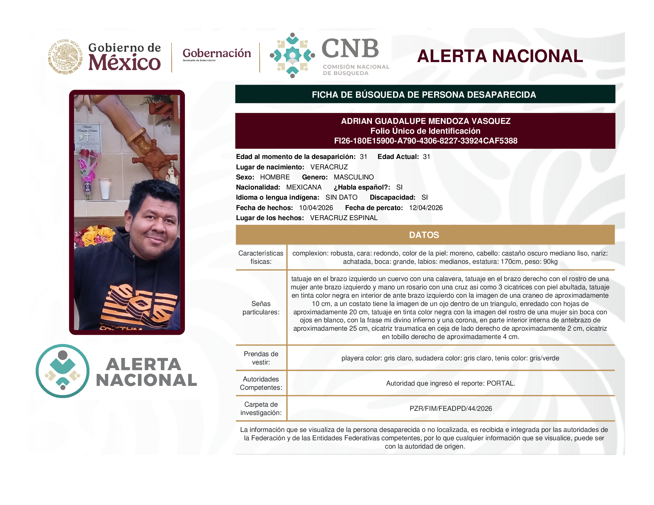 Adrian Guadalupe Mendoza Vasquez