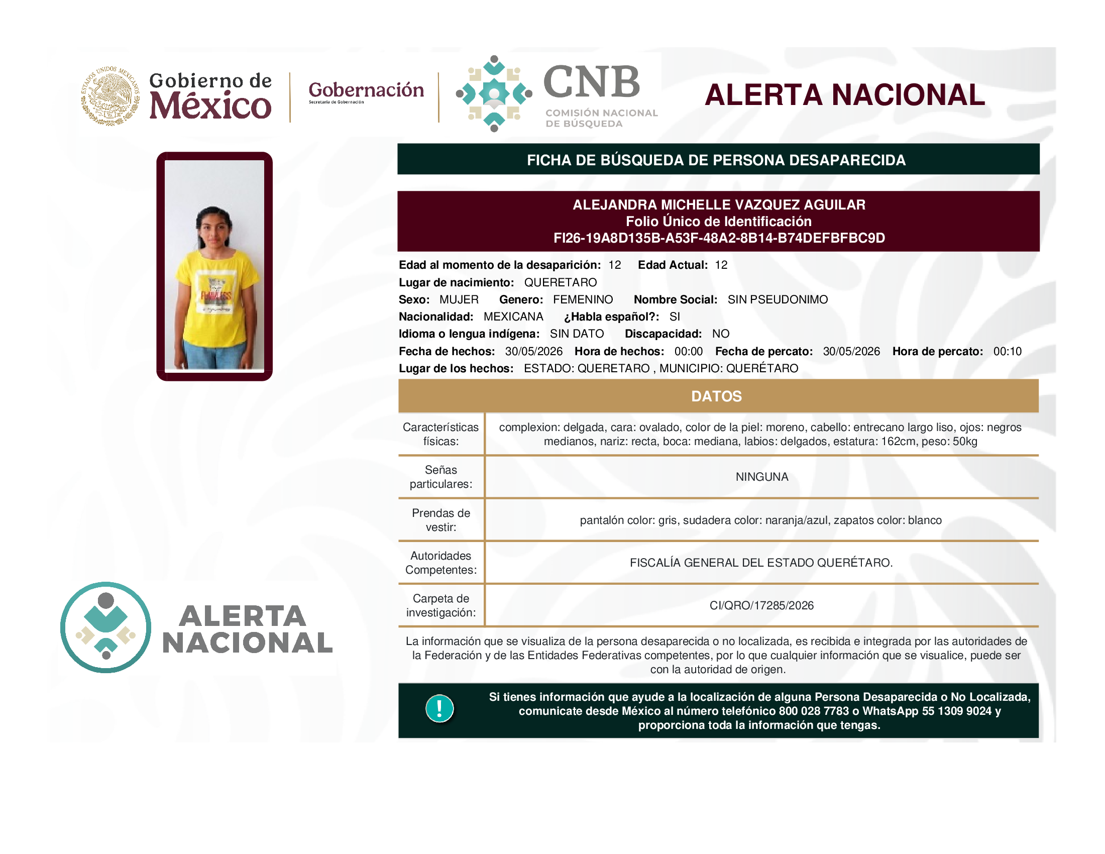 Alejandra Michelle Vázquez Aguilar