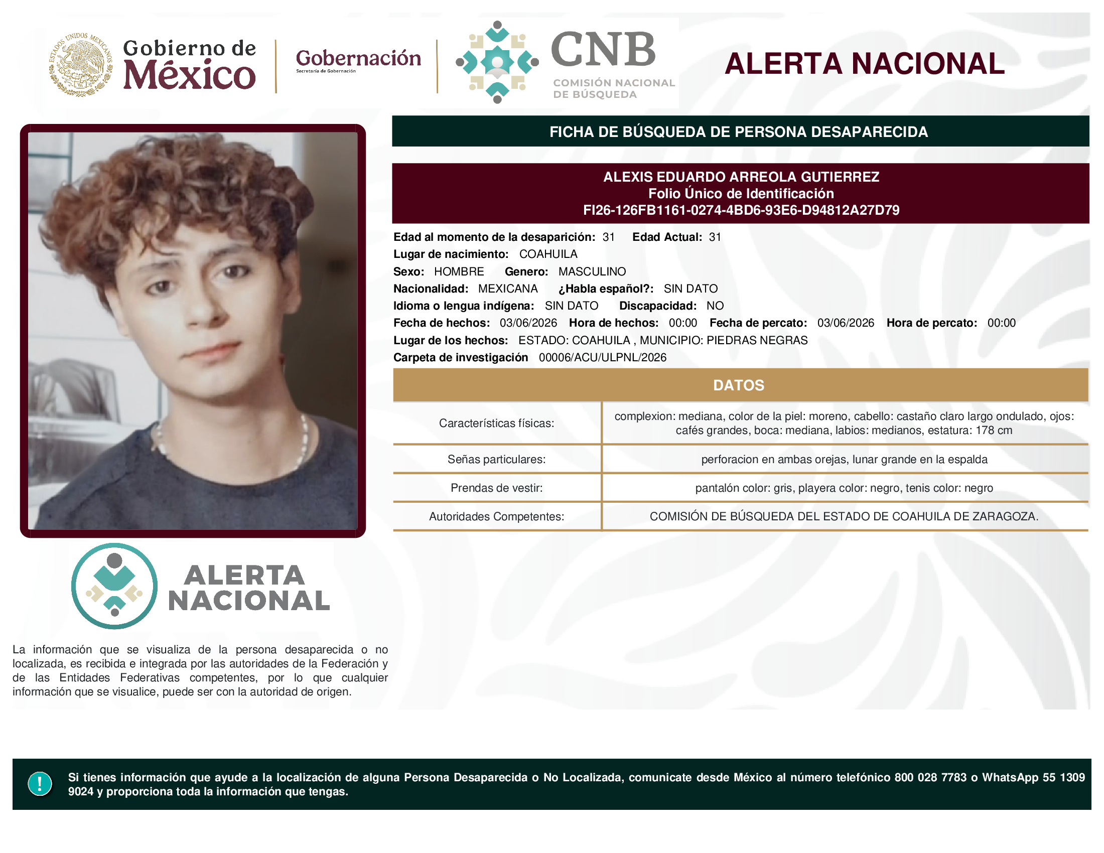 Alexis Eduardo Arreola Gutiérrez