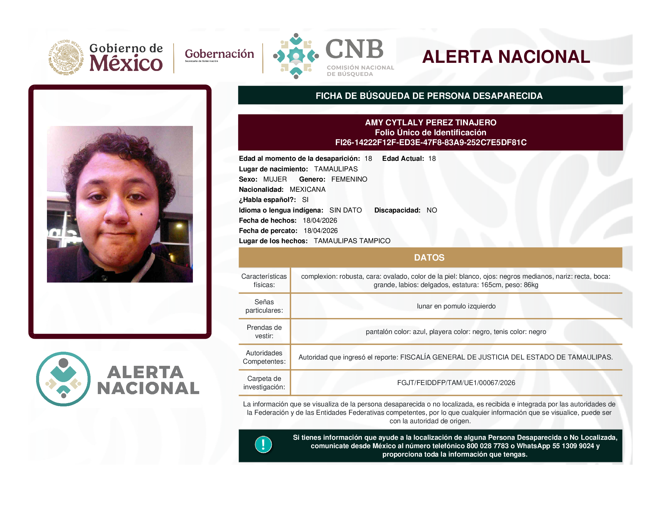 Amy Cytlaly Pérez Tinajero