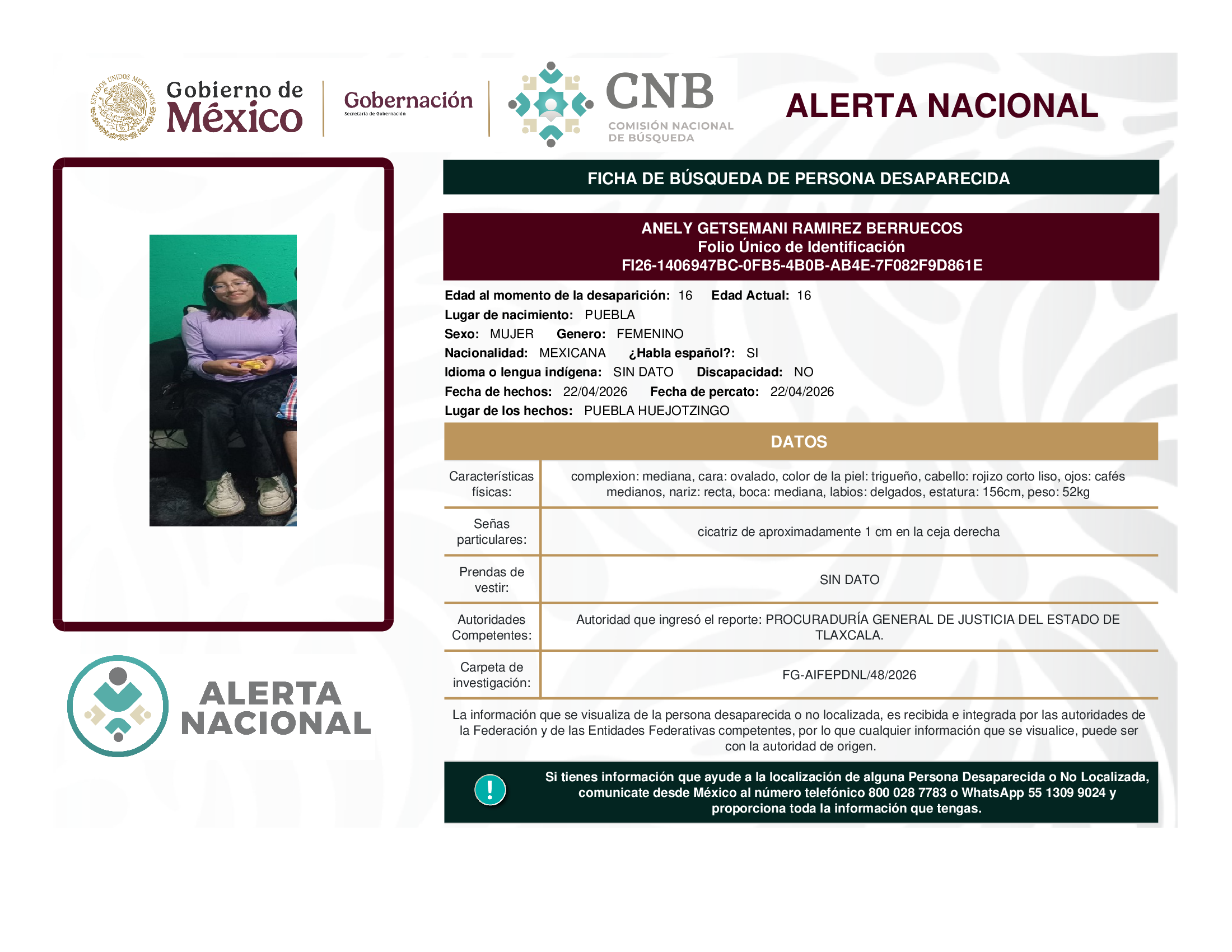 Anely Getsemani Ramírez Berruecos