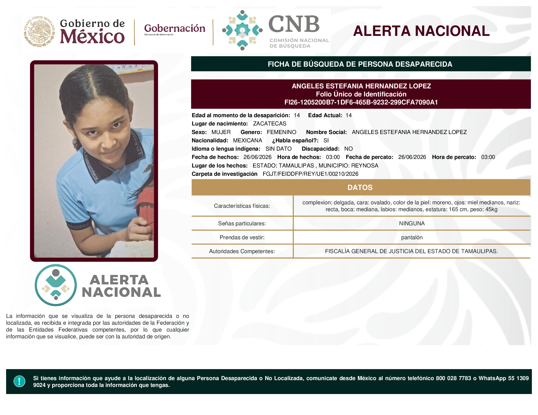 Angeles Estefania Hernández López