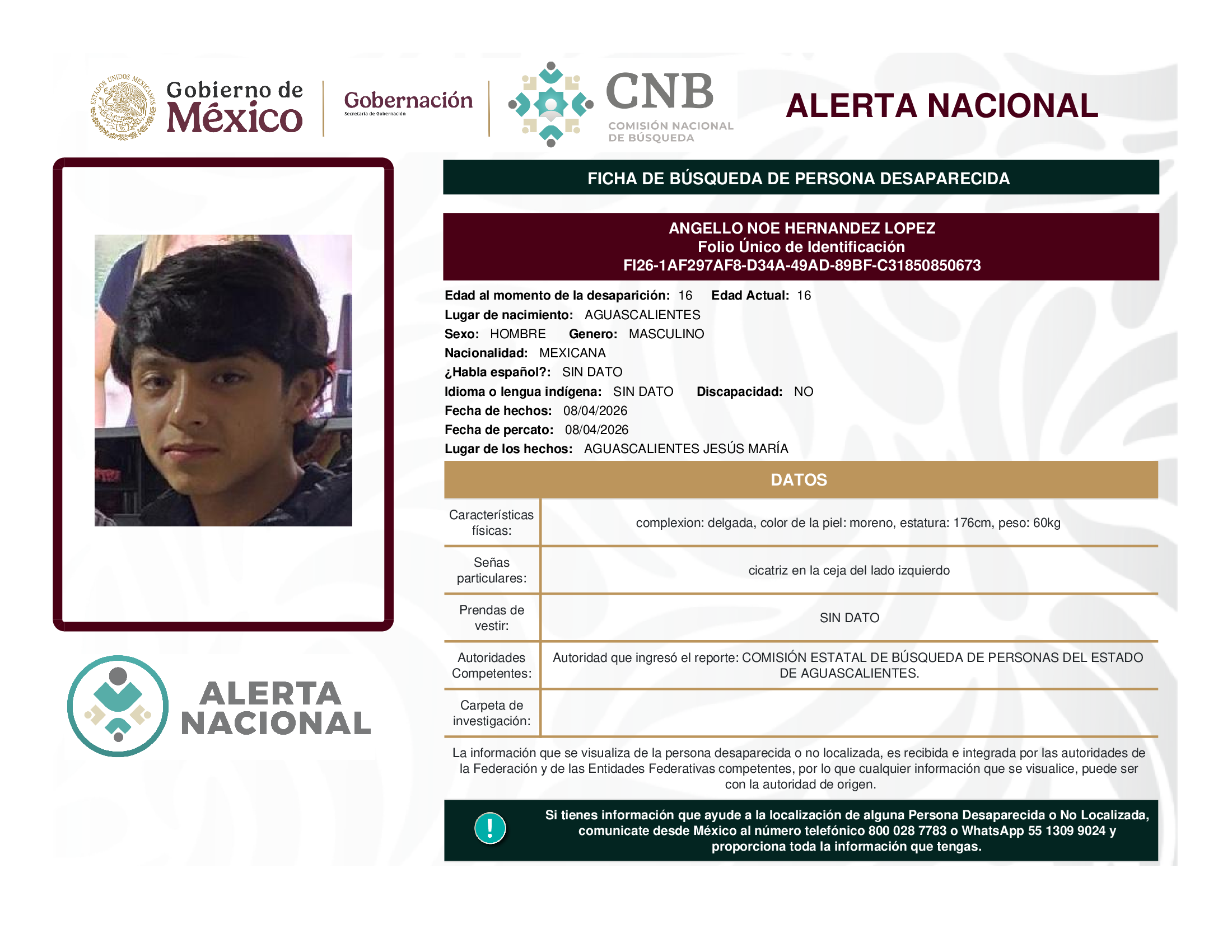 Angello Noe Hernández López