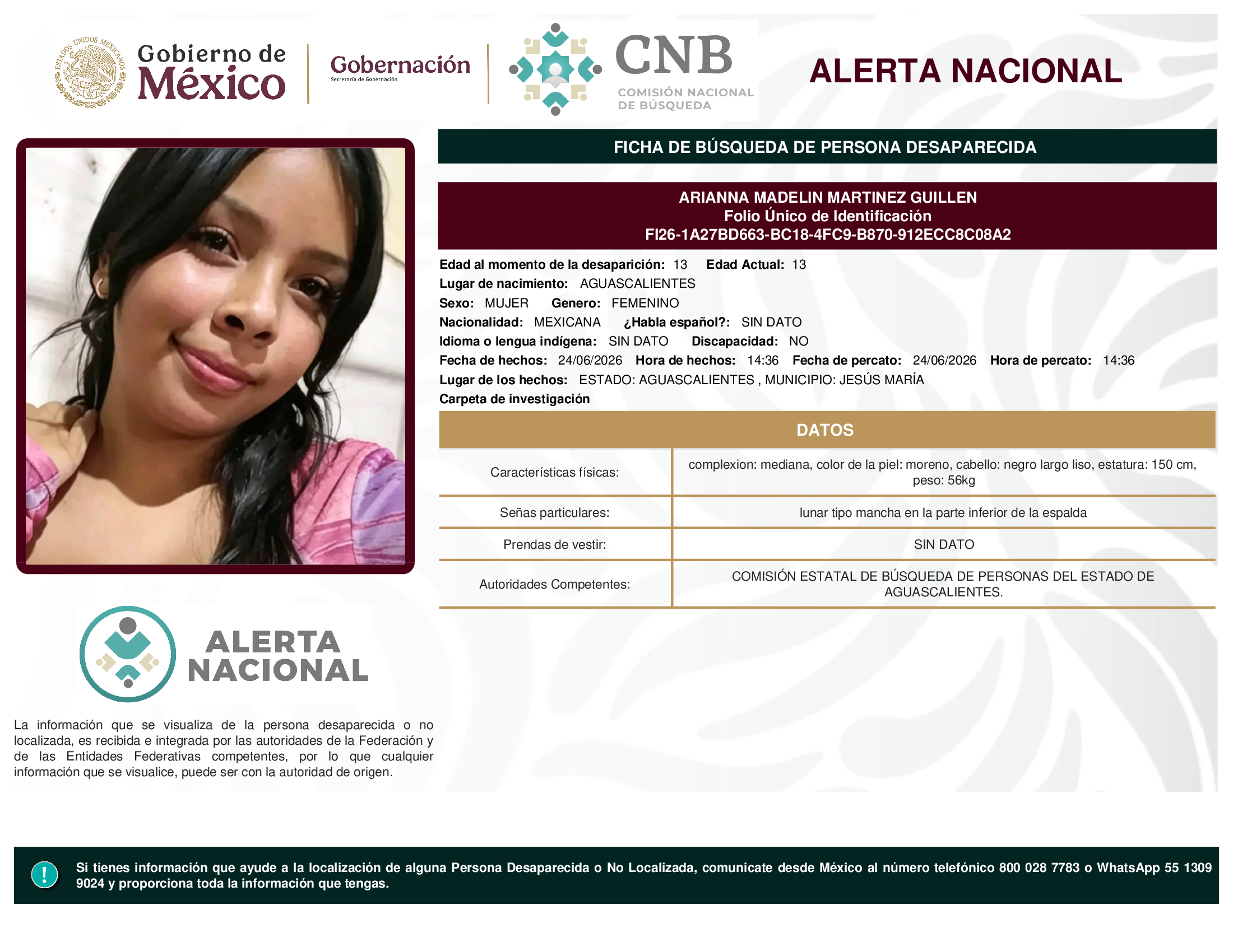 Arianna Madelin Martínez Guillen