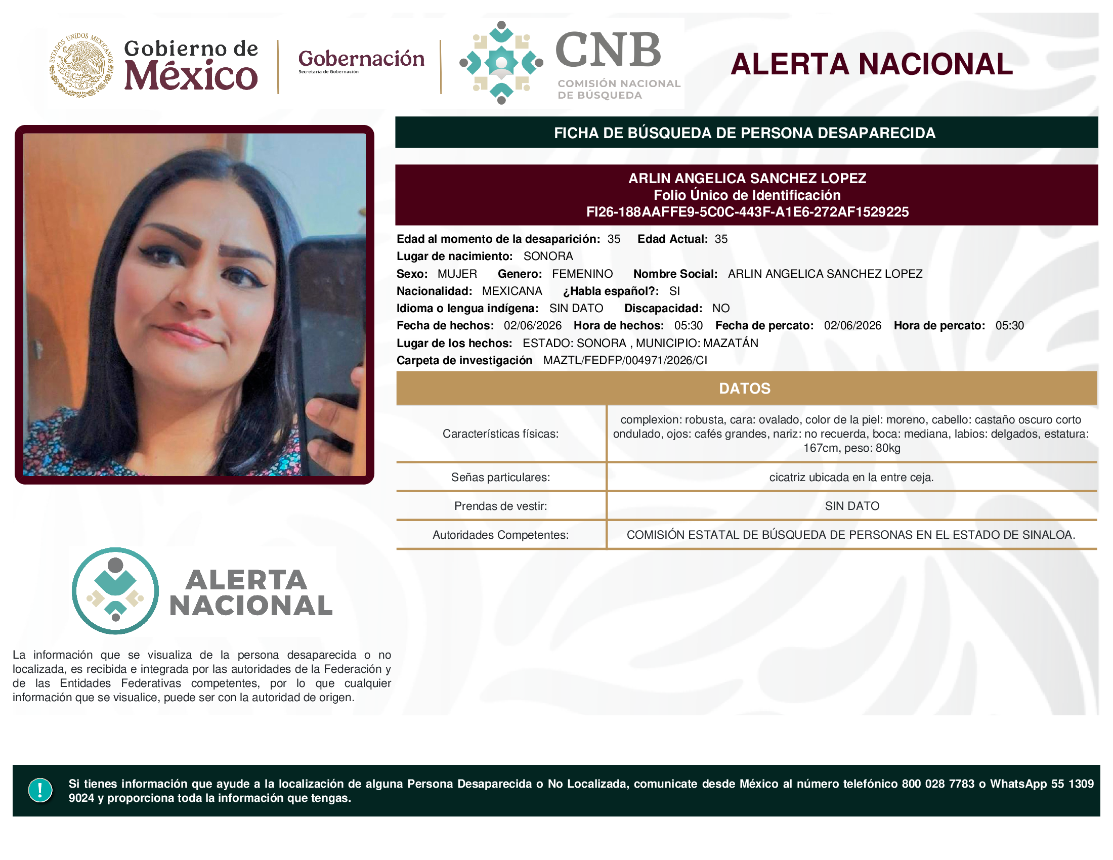 Arlin Angelica Sánchez López
