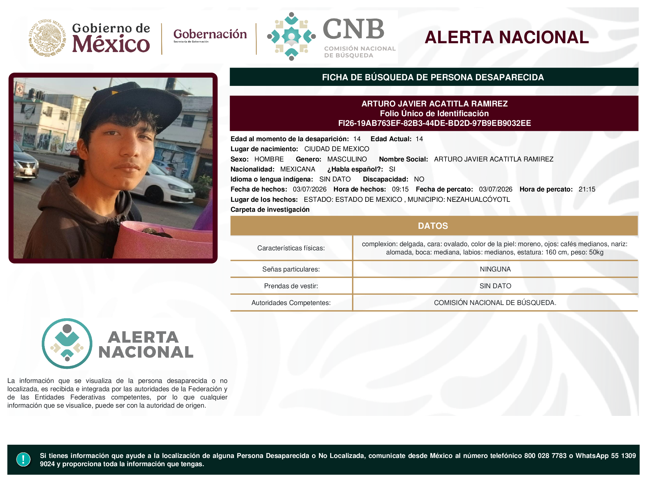 Arturo Javier Acatitla Ramírez