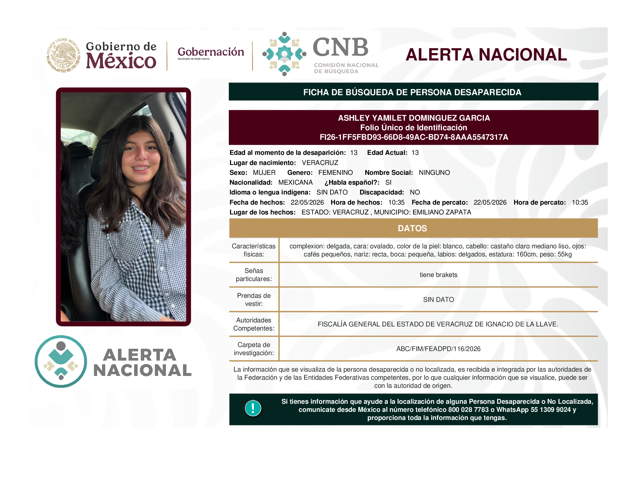 Ashley Yamilet Domínguez García