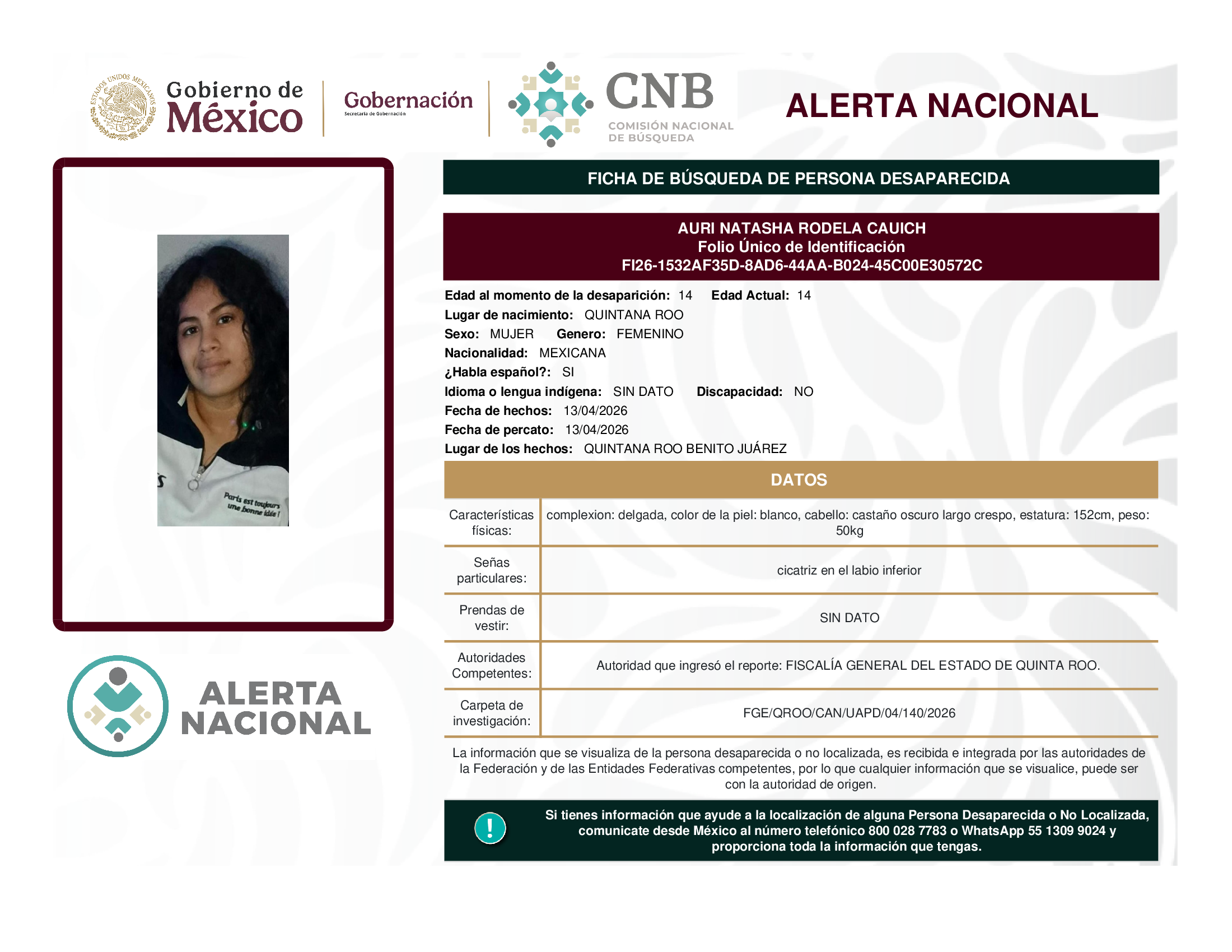 Auri Natasha Rodela Cauich