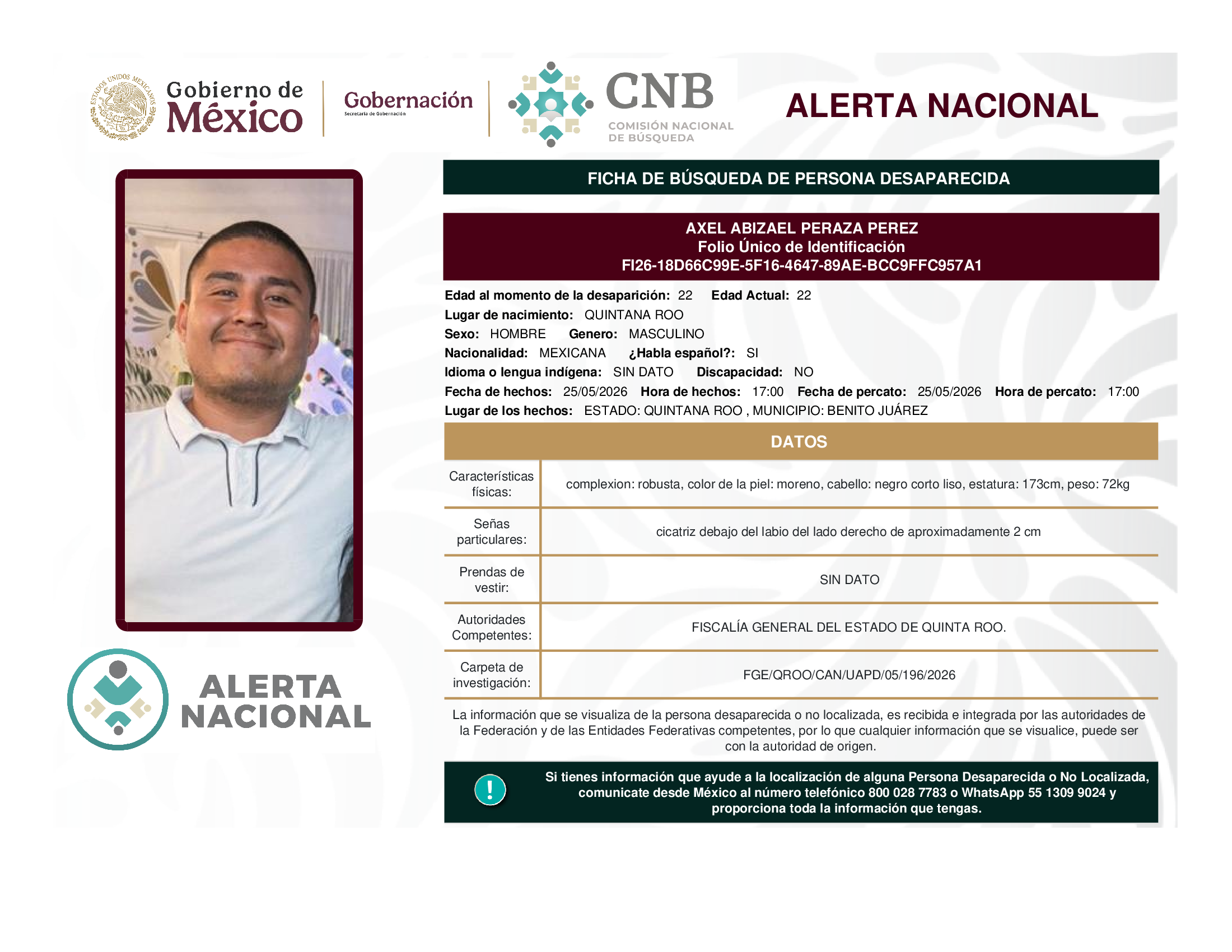 Axel Abizael Peraza Pérez