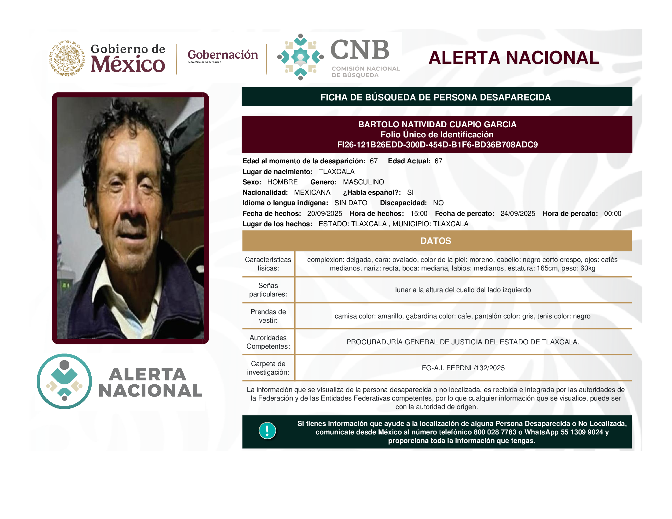Bartolo Natividad Cuapio García