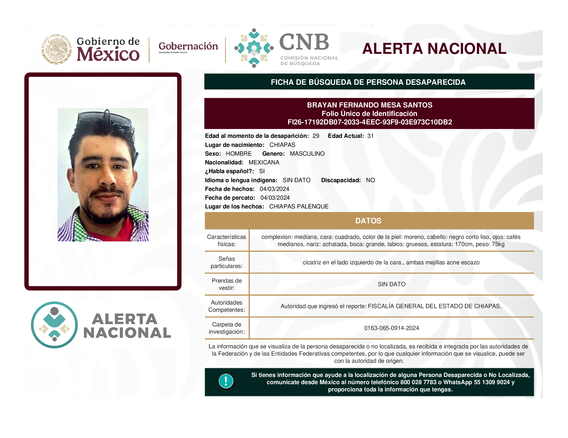 Brayan Fernando Mesa Santos