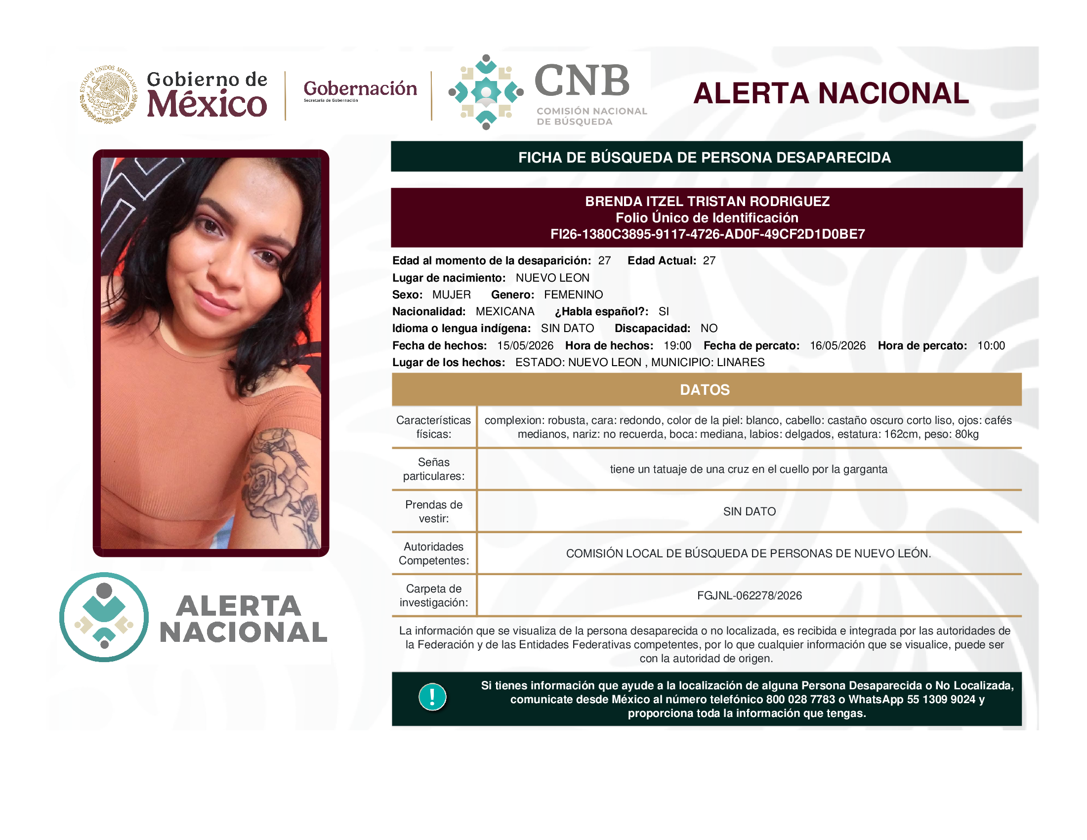 Brenda Itzel Tristan Rodríguez