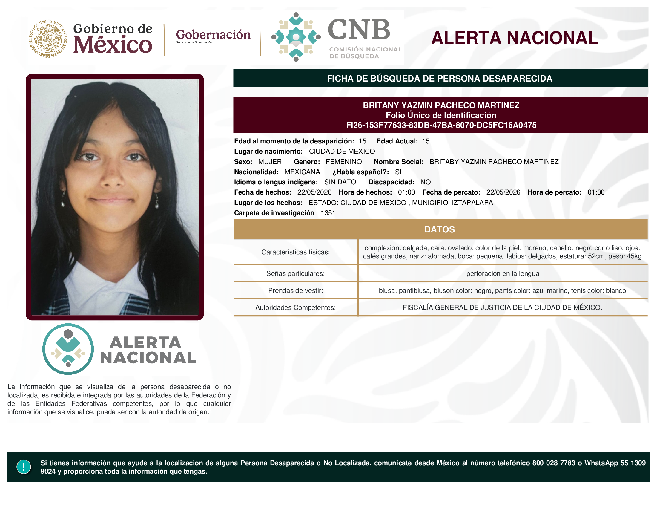Britany Yazmin Pacheco Martínez