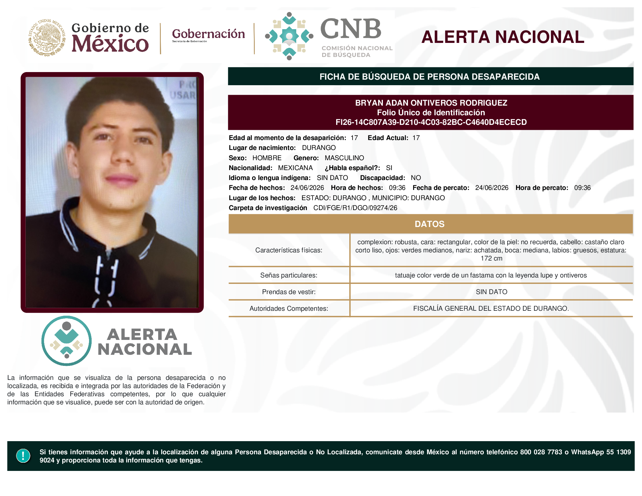 Bryan Adan Ontiveros Rodríguez