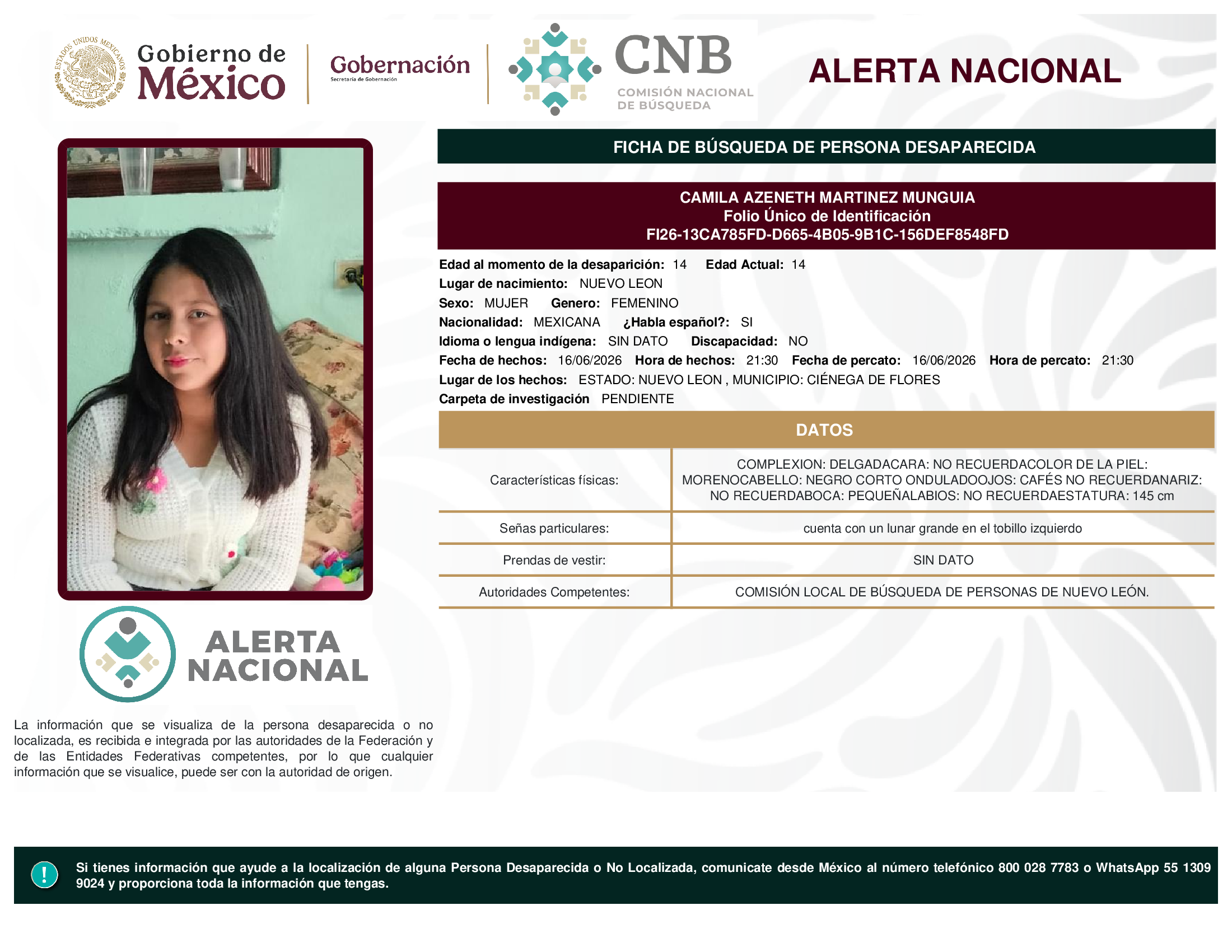Camila Azeneth Martínez Munguia