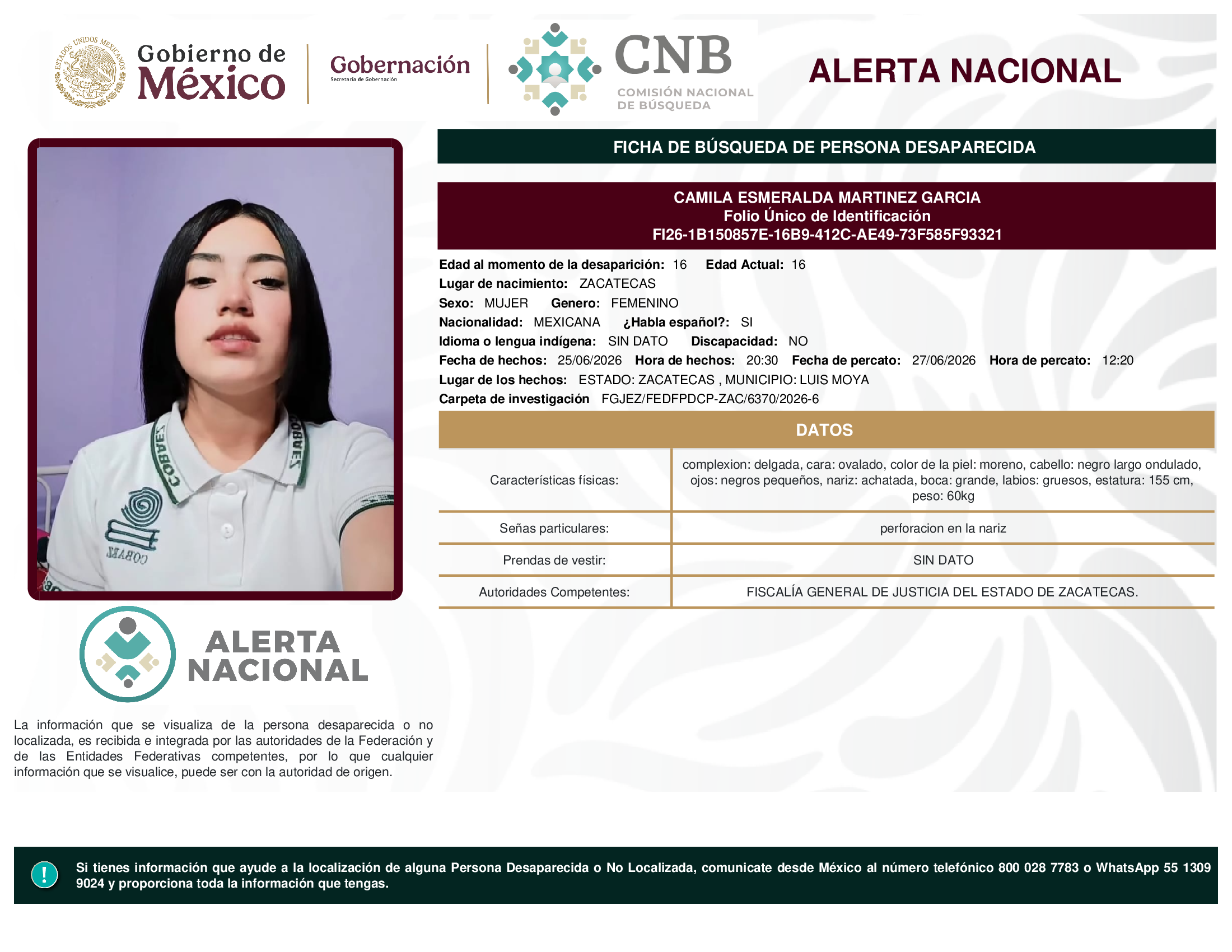 Camila Esmeralda Martínez García