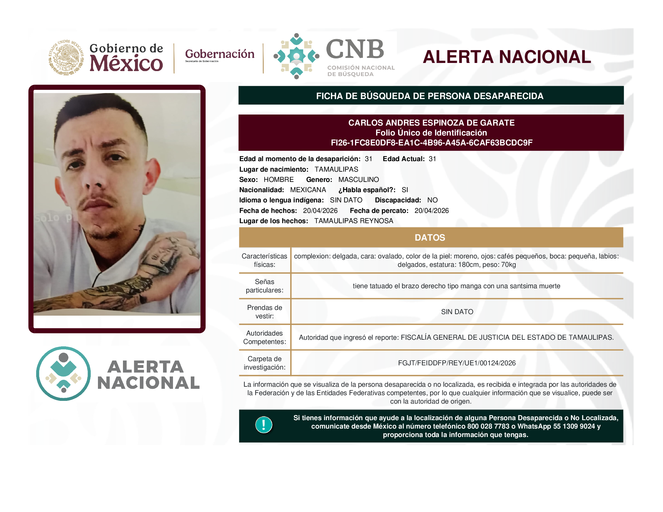 Carlos Andrés Espinoza De Garate