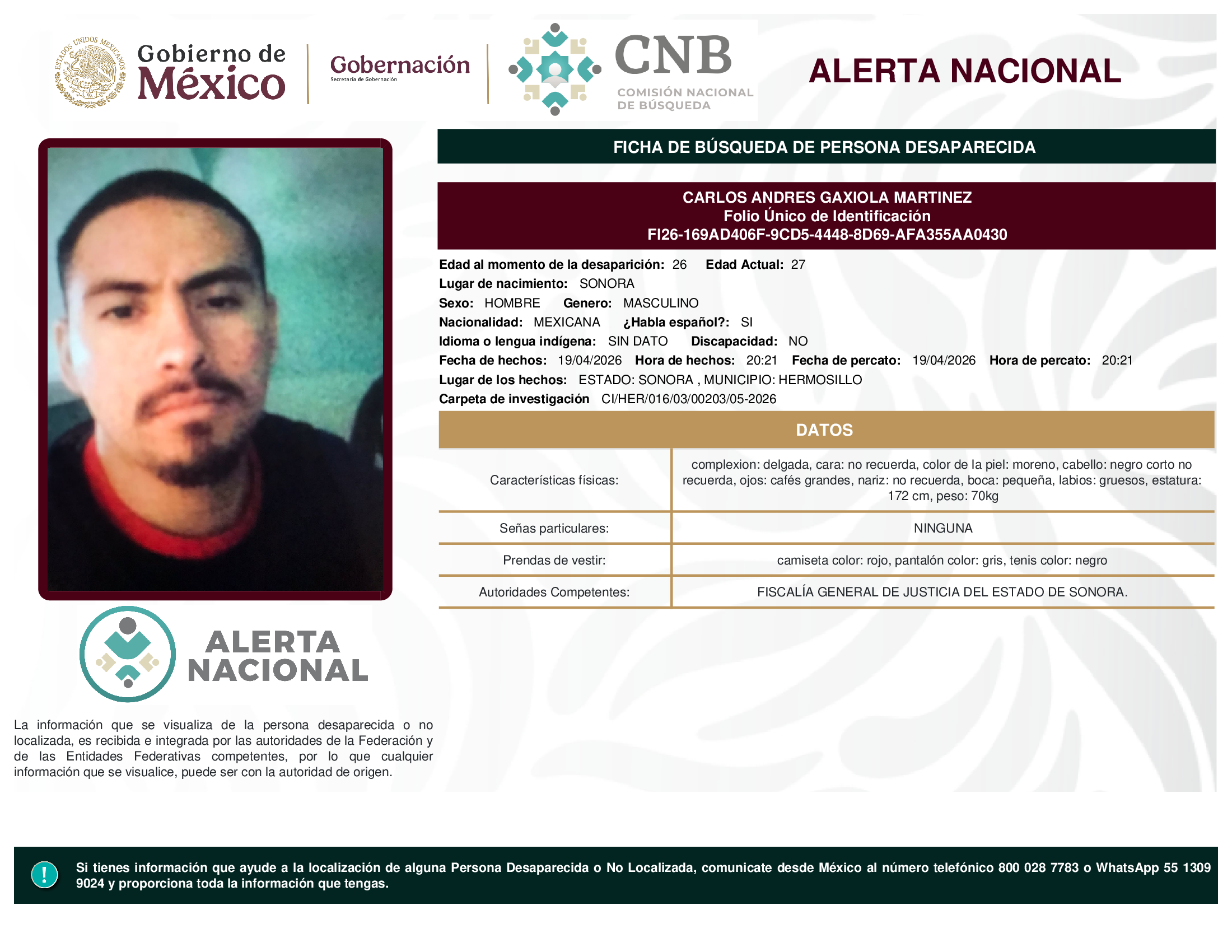 Carlos Andrés Gaxiola Martínez