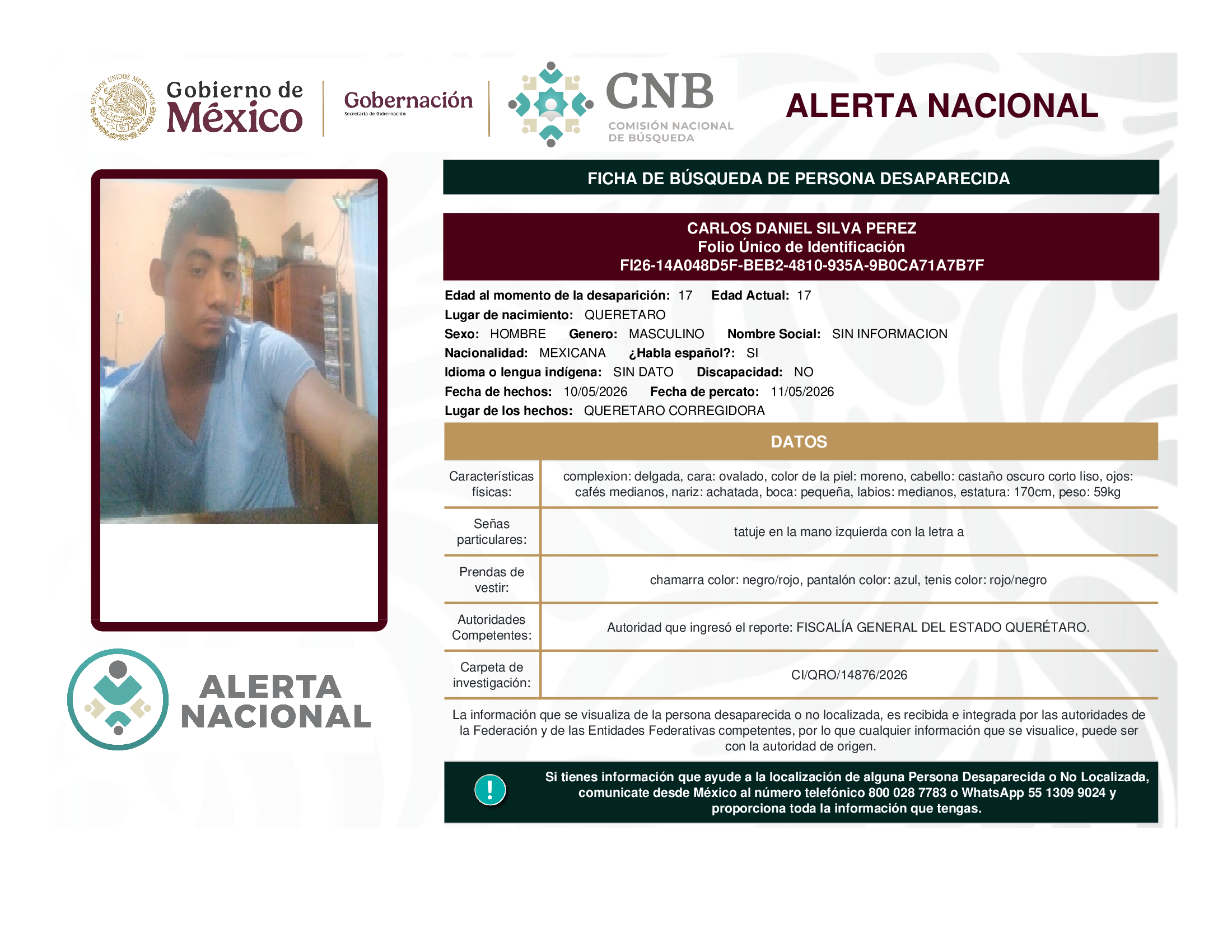 Carlos Daniel Silva Pérez
