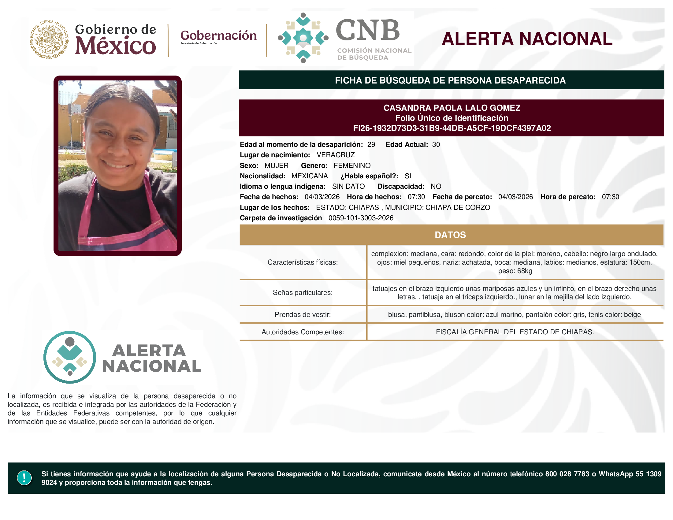 Casandra Paola Lalo Gómez