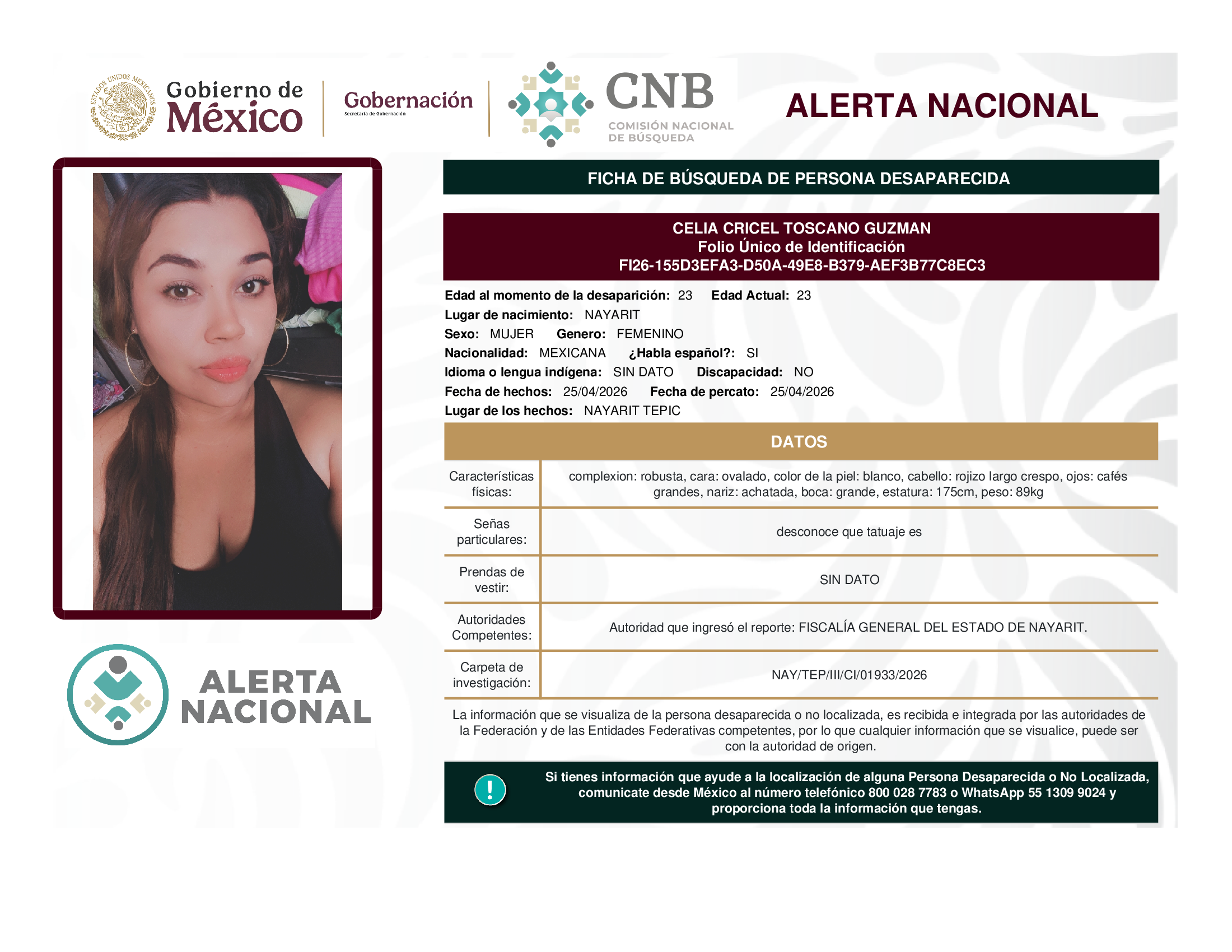 Celia Cricel Toscano Guzmán
