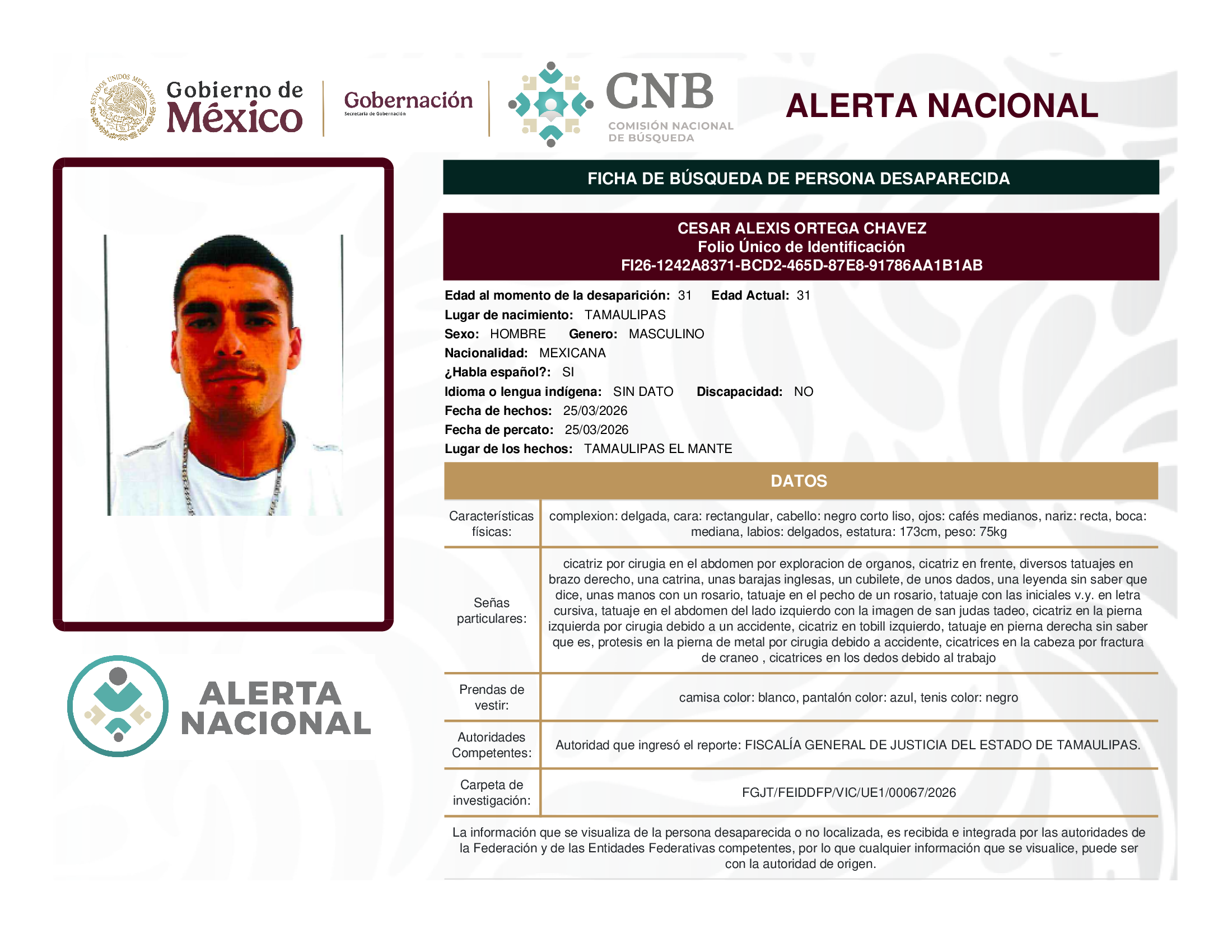 César Alexis Ortega Chávez