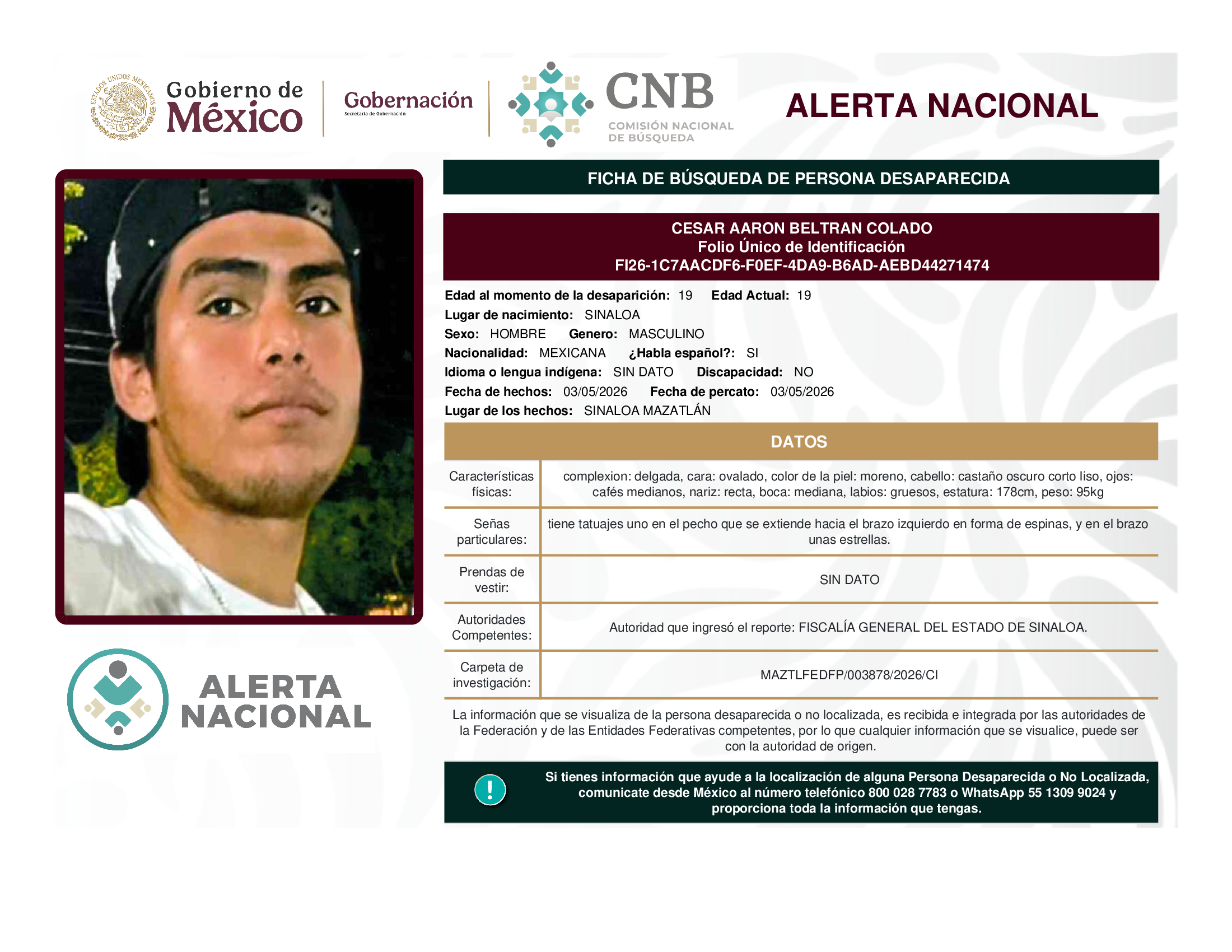 César Aaron Beltran Colado