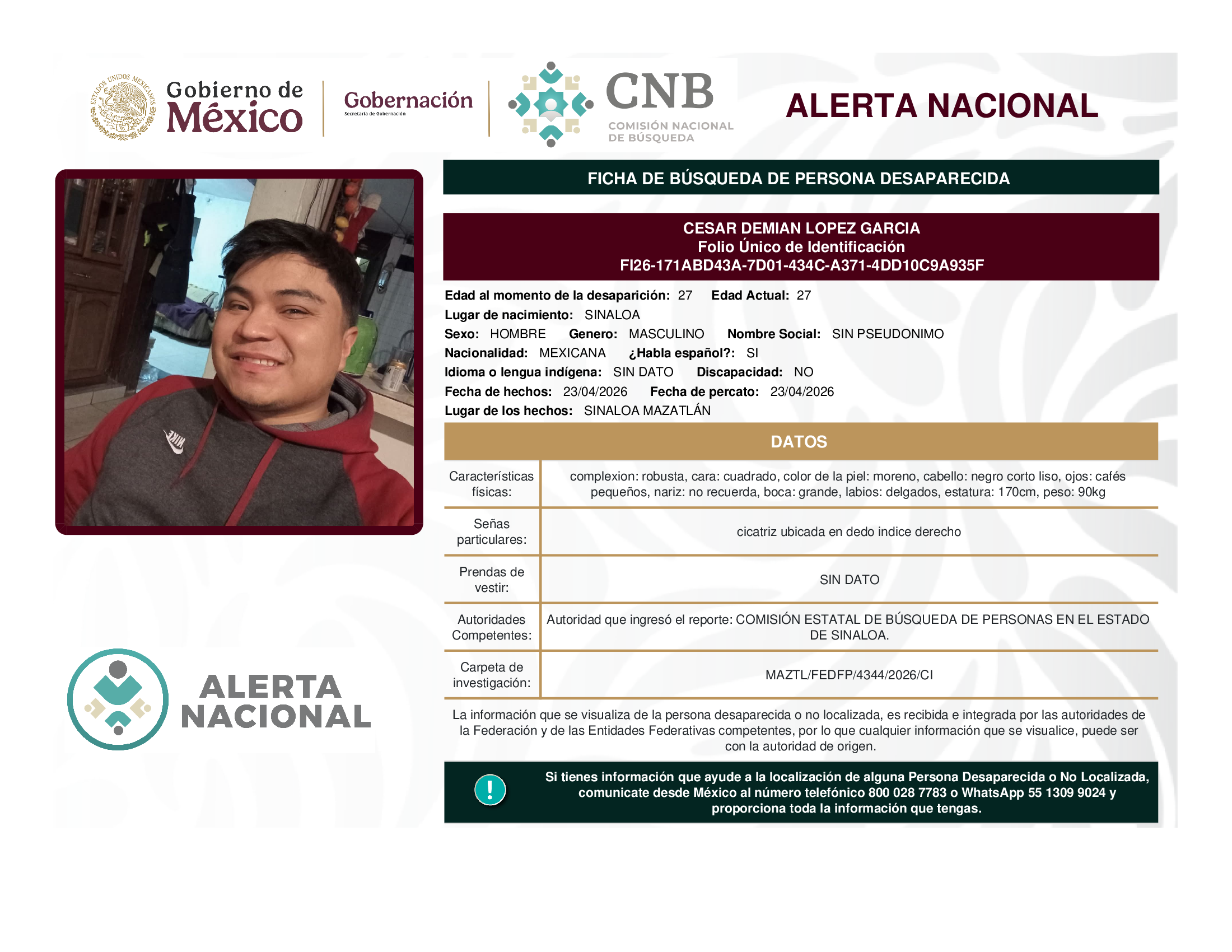 César Demian López García