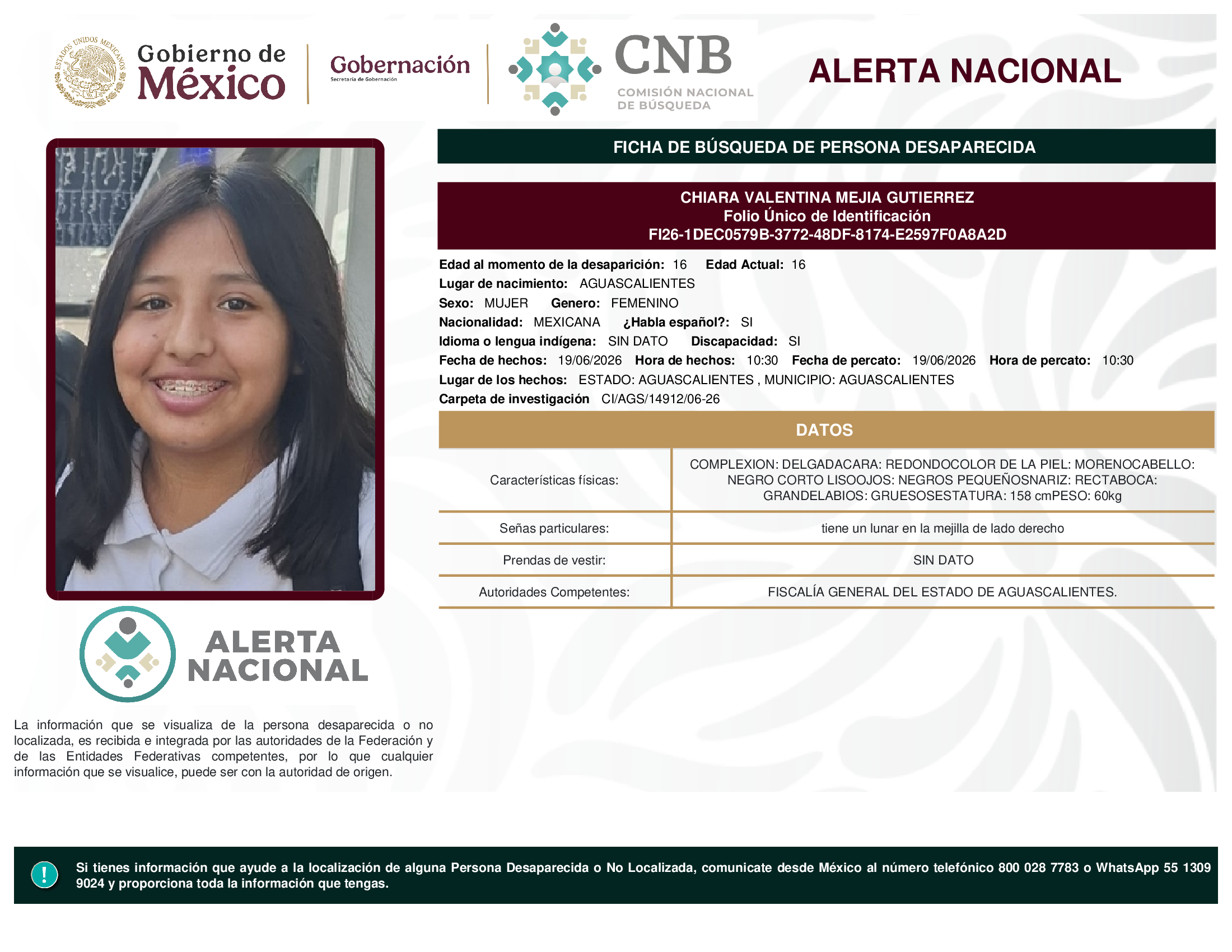 Chiara Valentina Mejia Gutiérrez