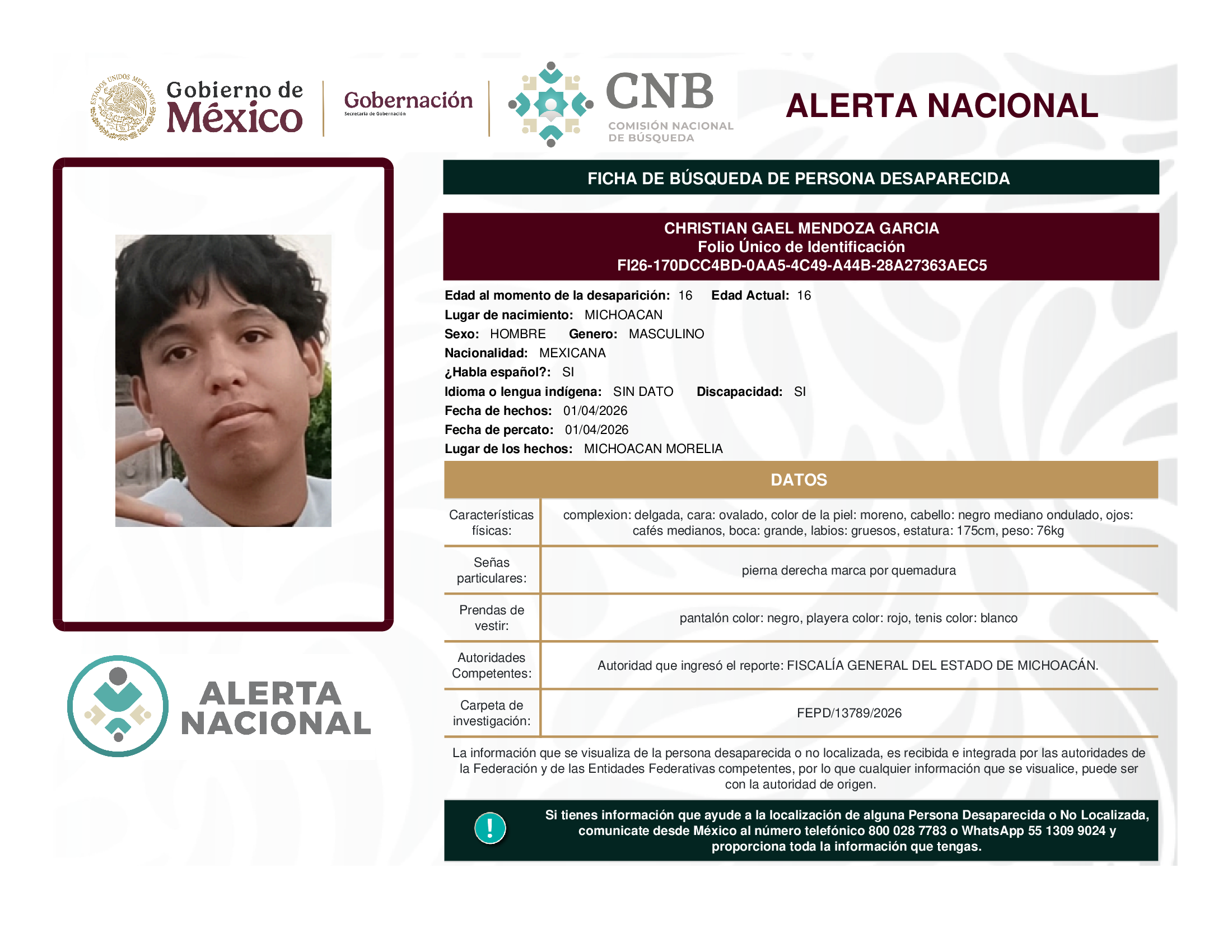 Christian Gael Mendoza García