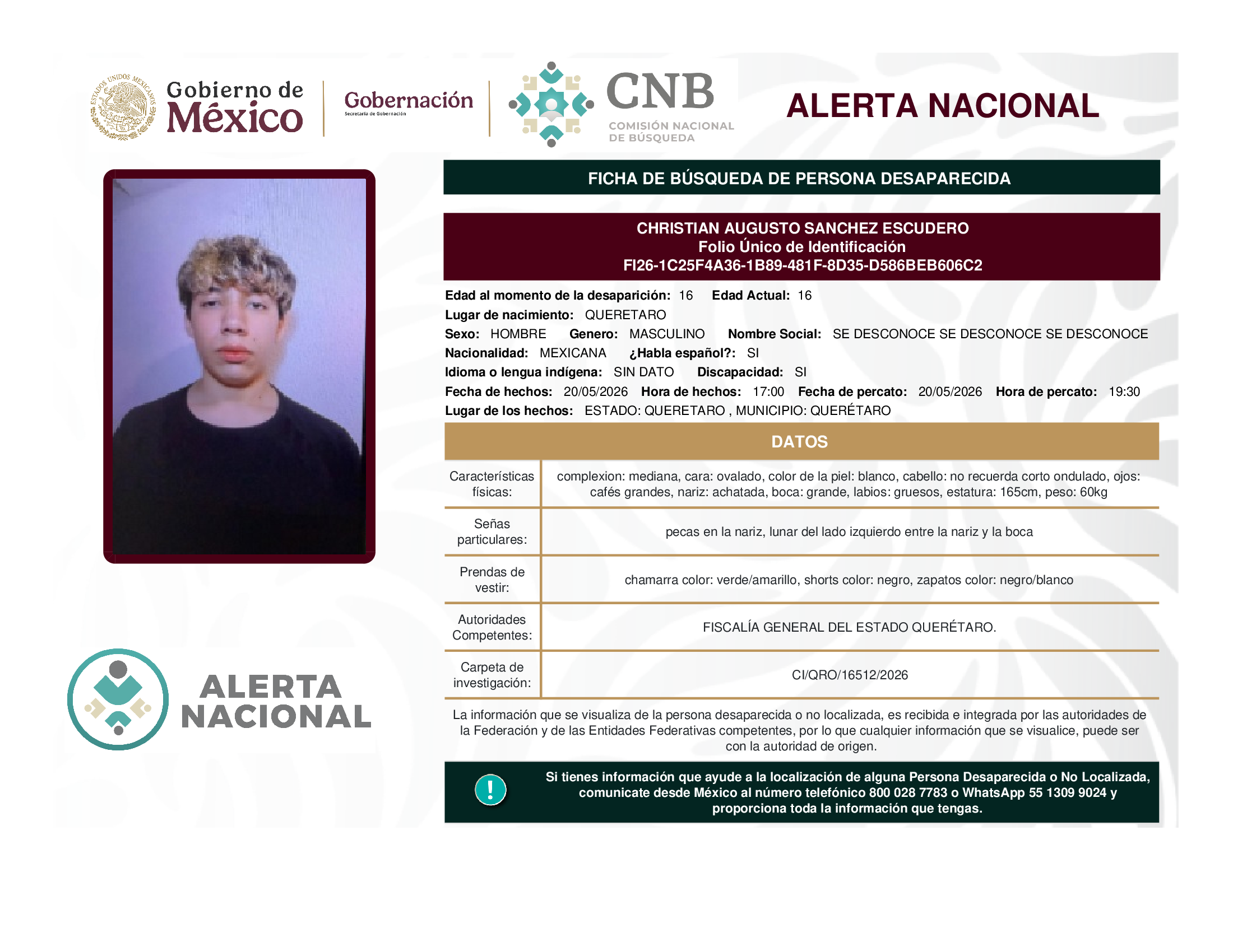 Christian Augusto Sánchez Escudero