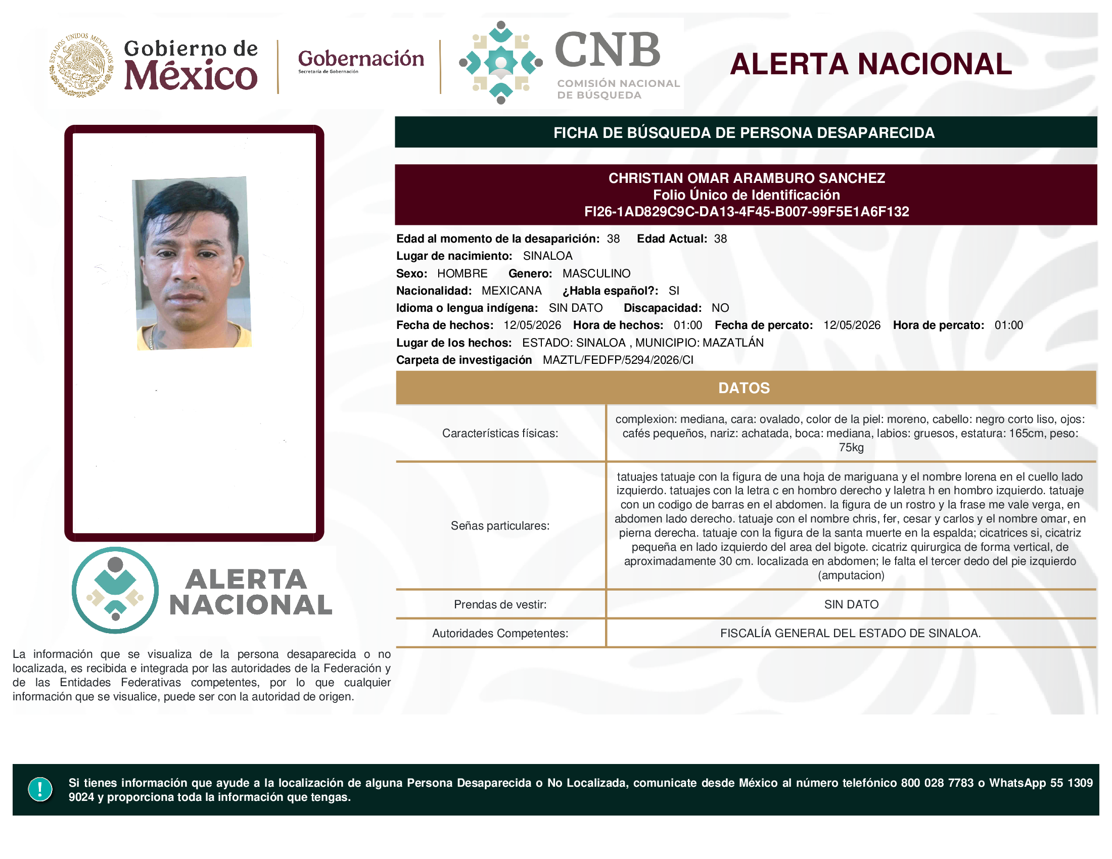Christian Omar Aramburo Sánchez