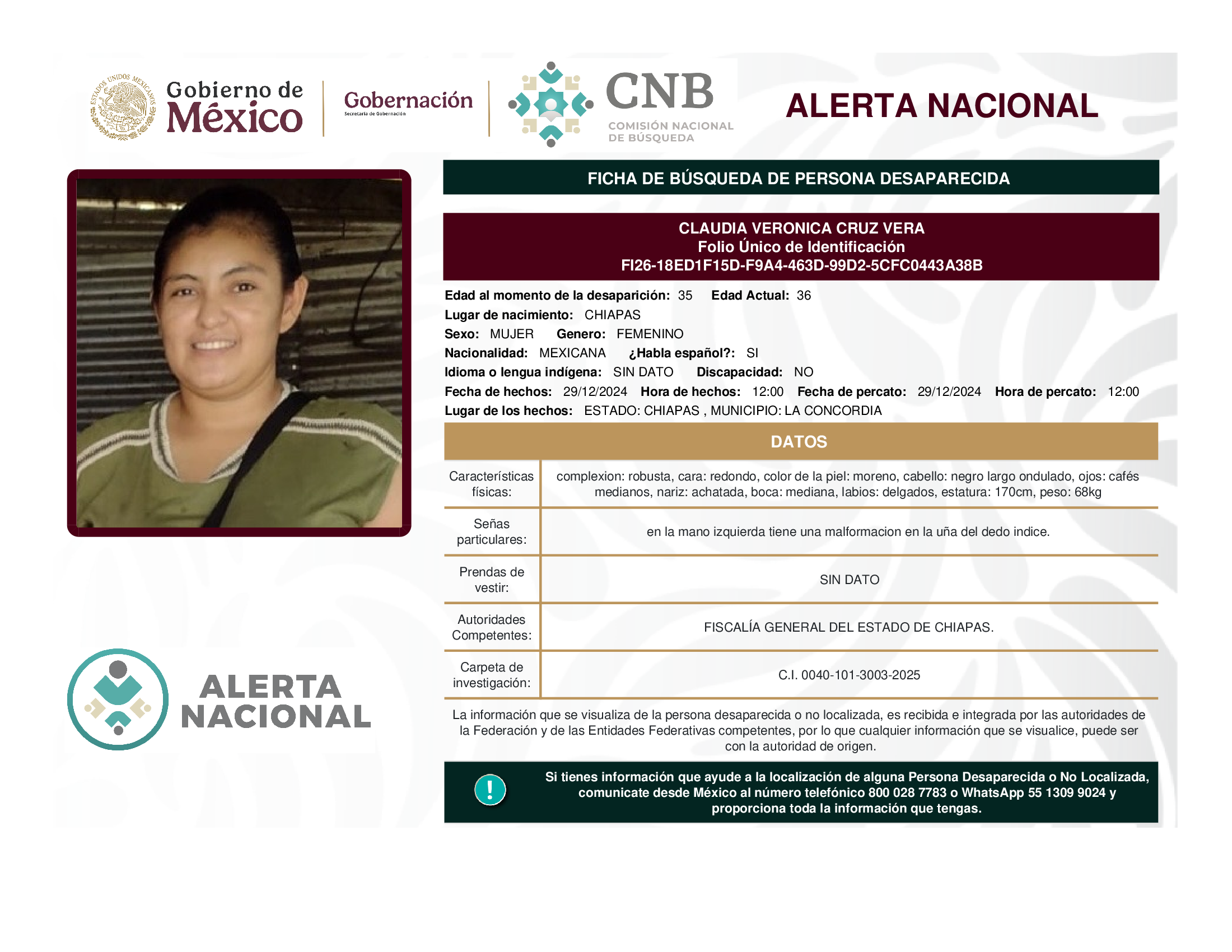 Claudia Verónica Cruz Vera