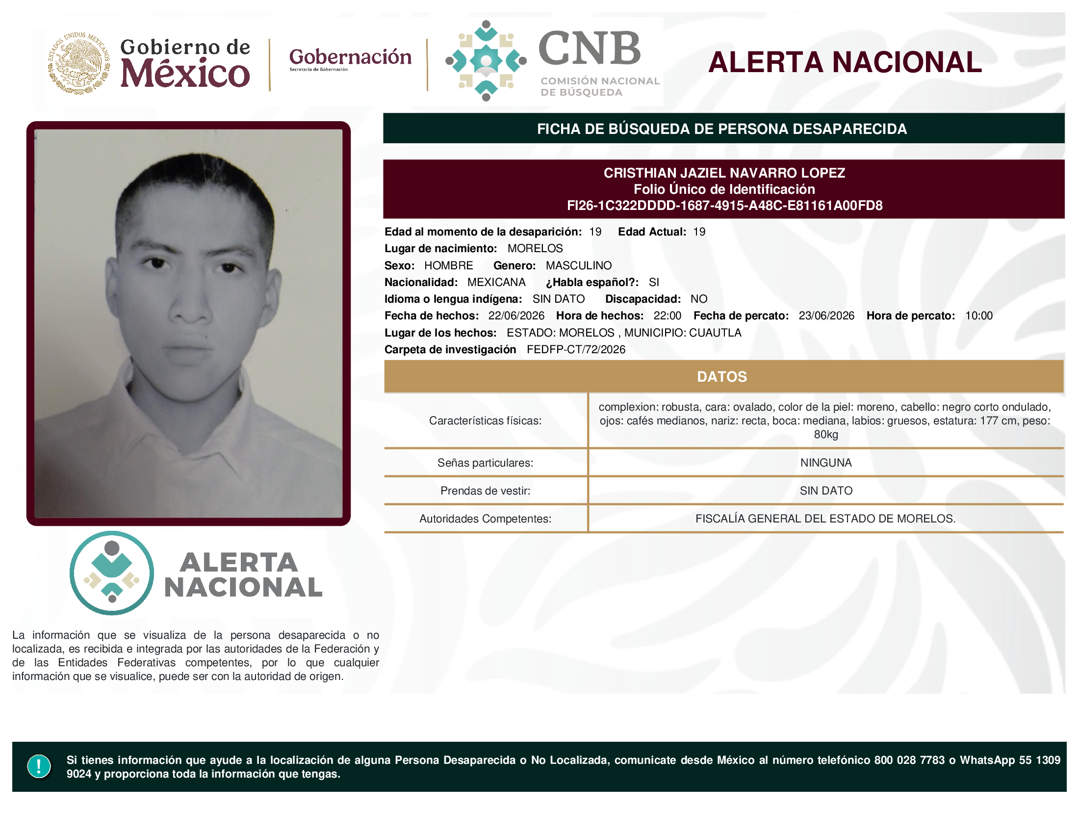 Cristhian Jaziel Navarro López