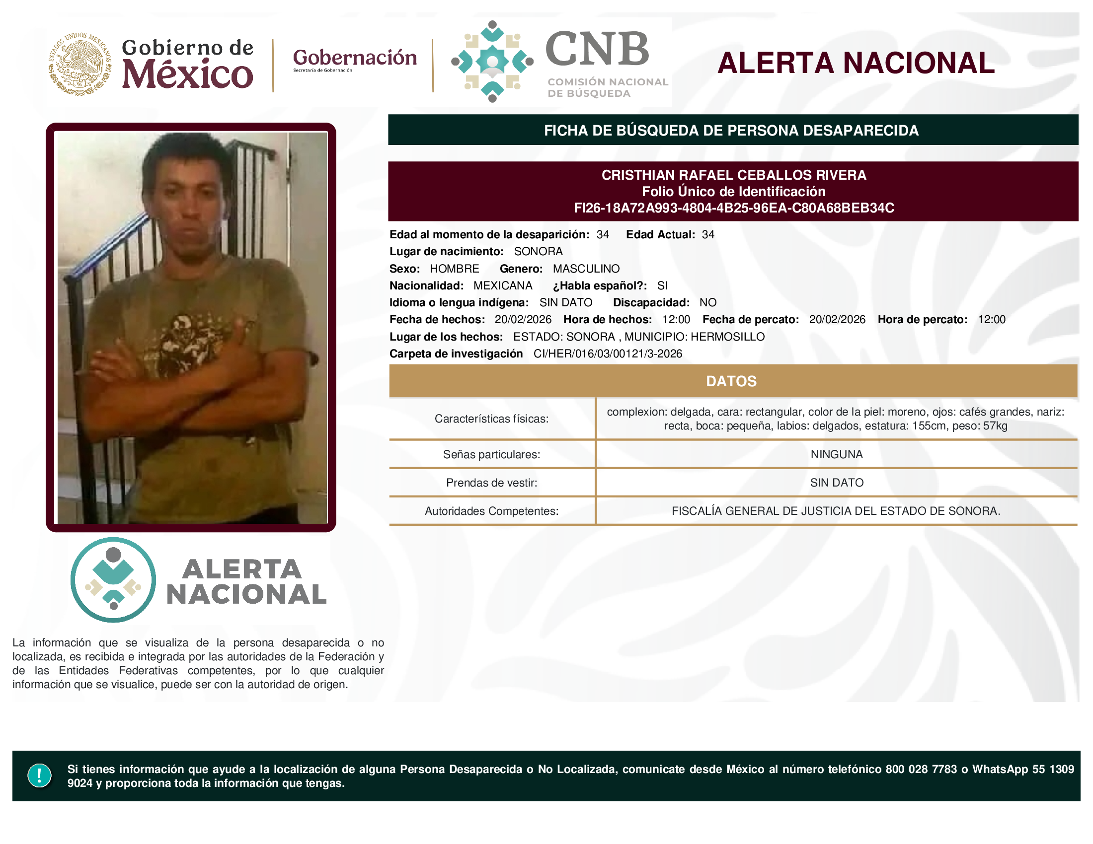 Cristhian Rafael Ceballos Rivera