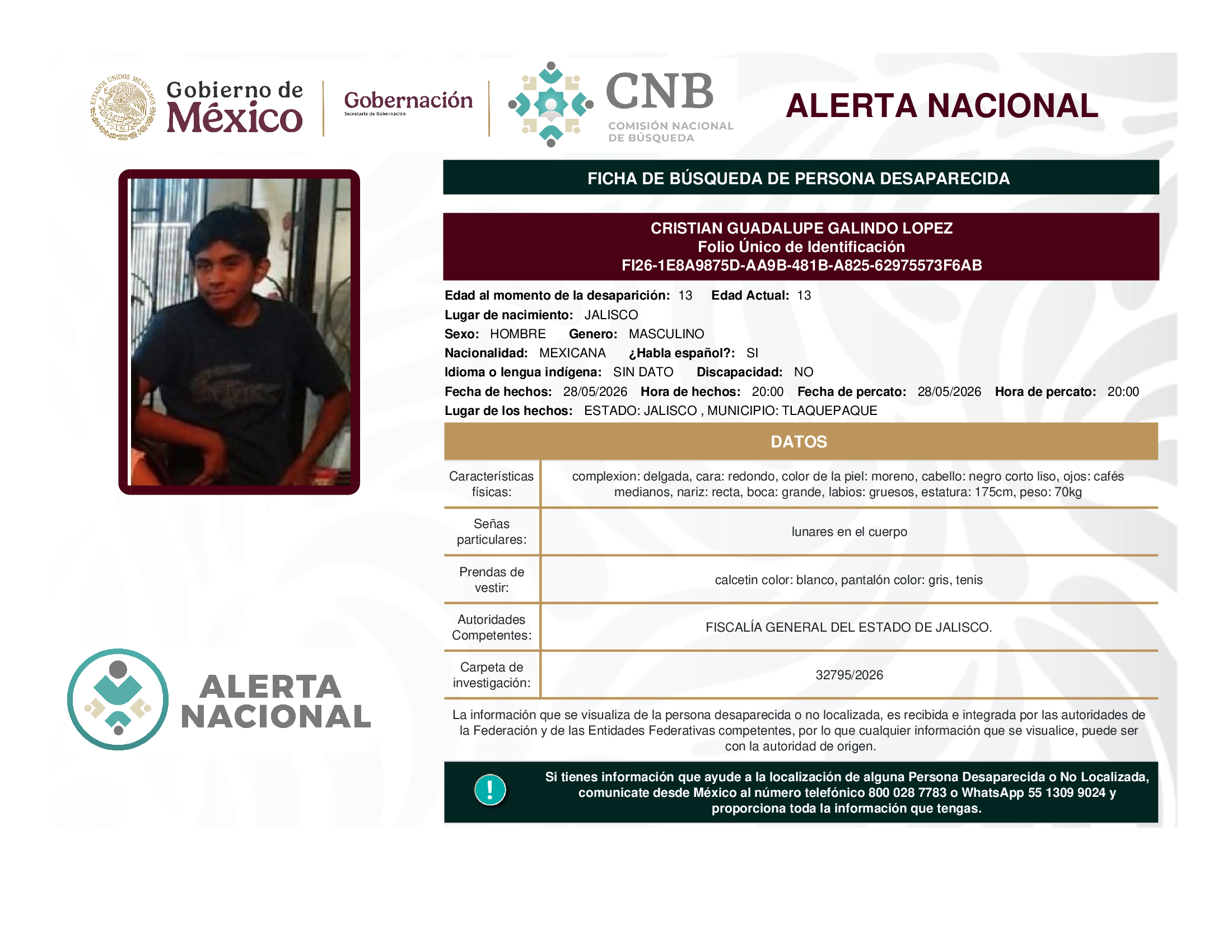 Cristian Guadalupe Galindo López