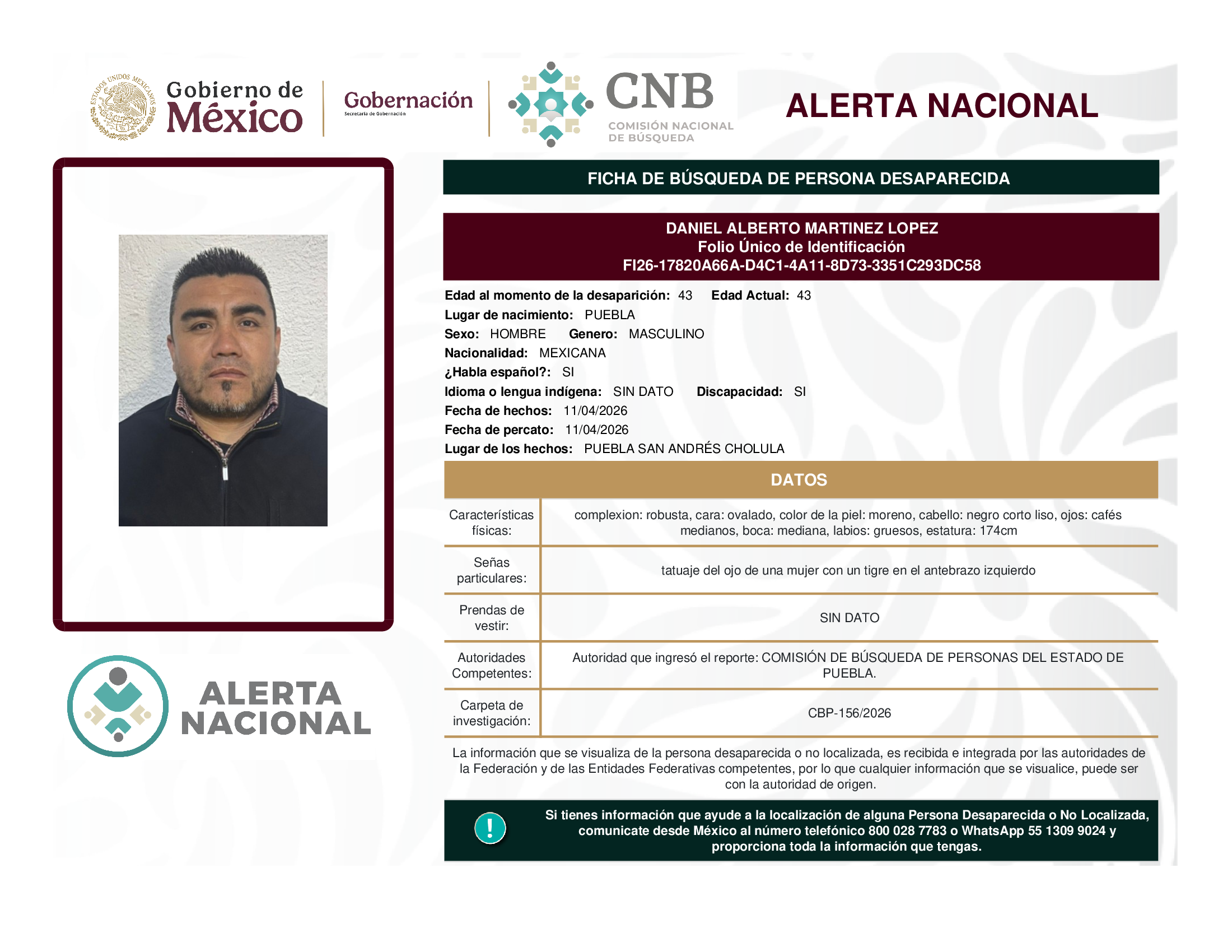 Daniel Alberto Martínez López