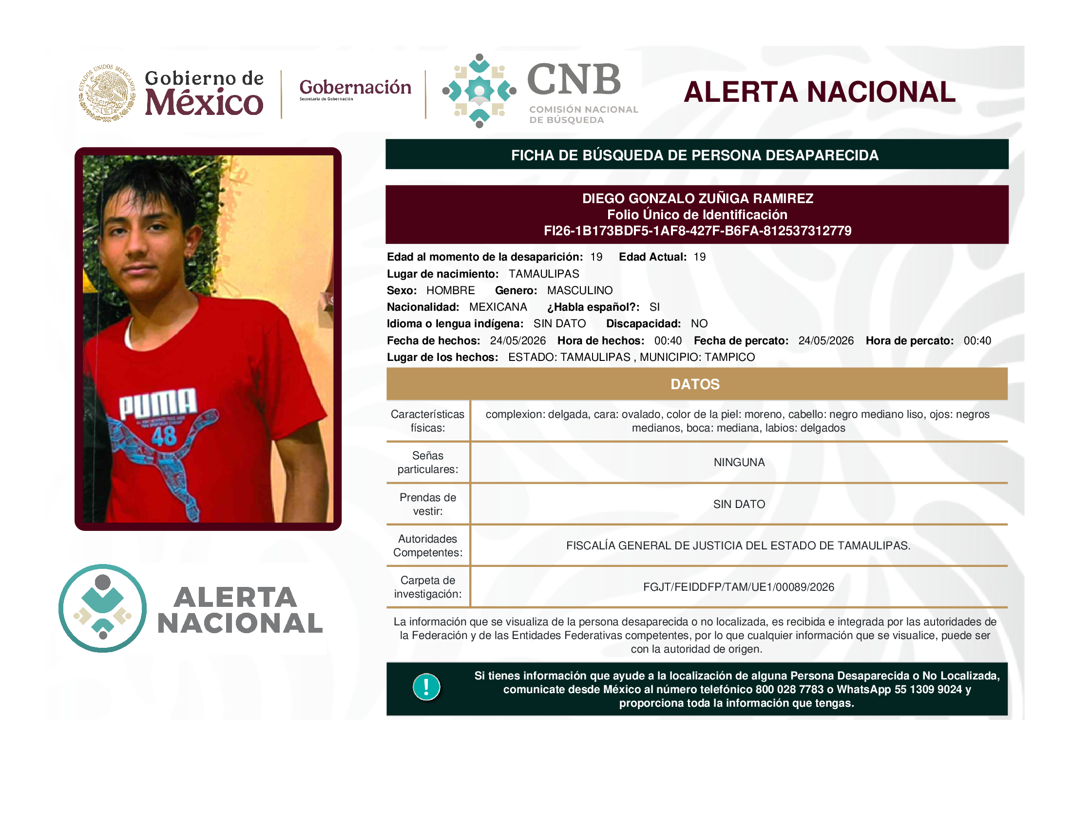 Diego Gonzalo Zuñiga Ramírez