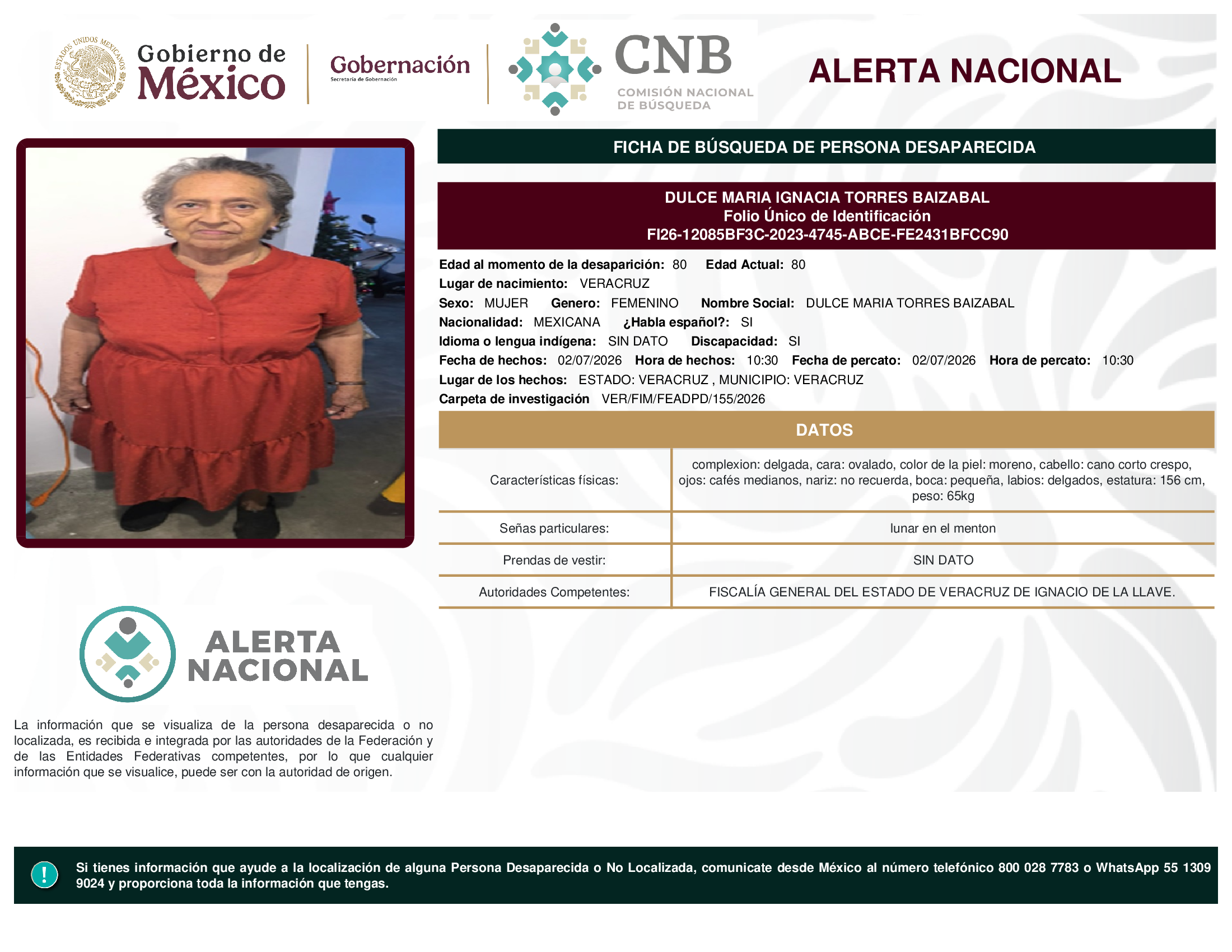 Dulce María Ignacia Torres Baizabal