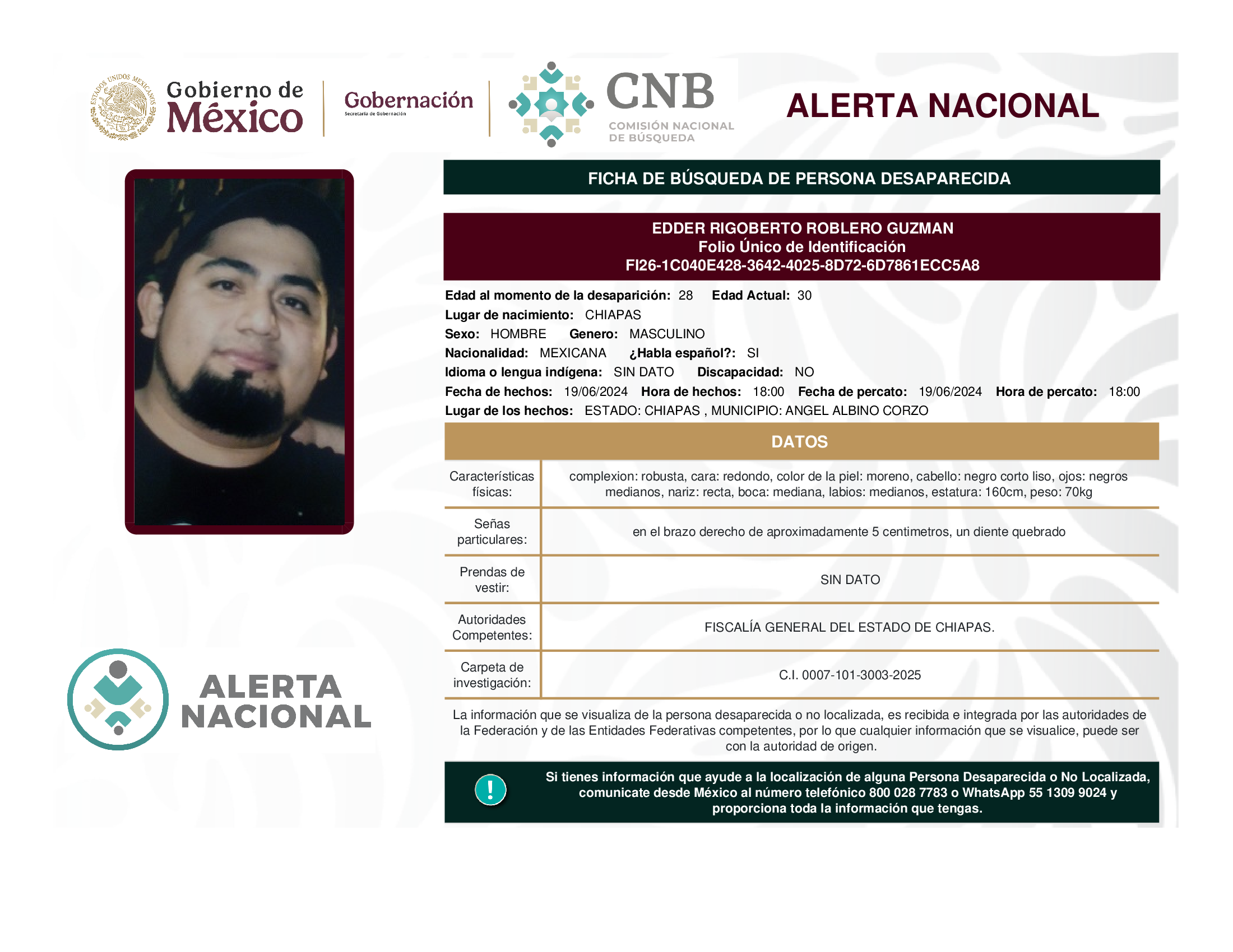 Edder Rigoberto Roblero Guzmán