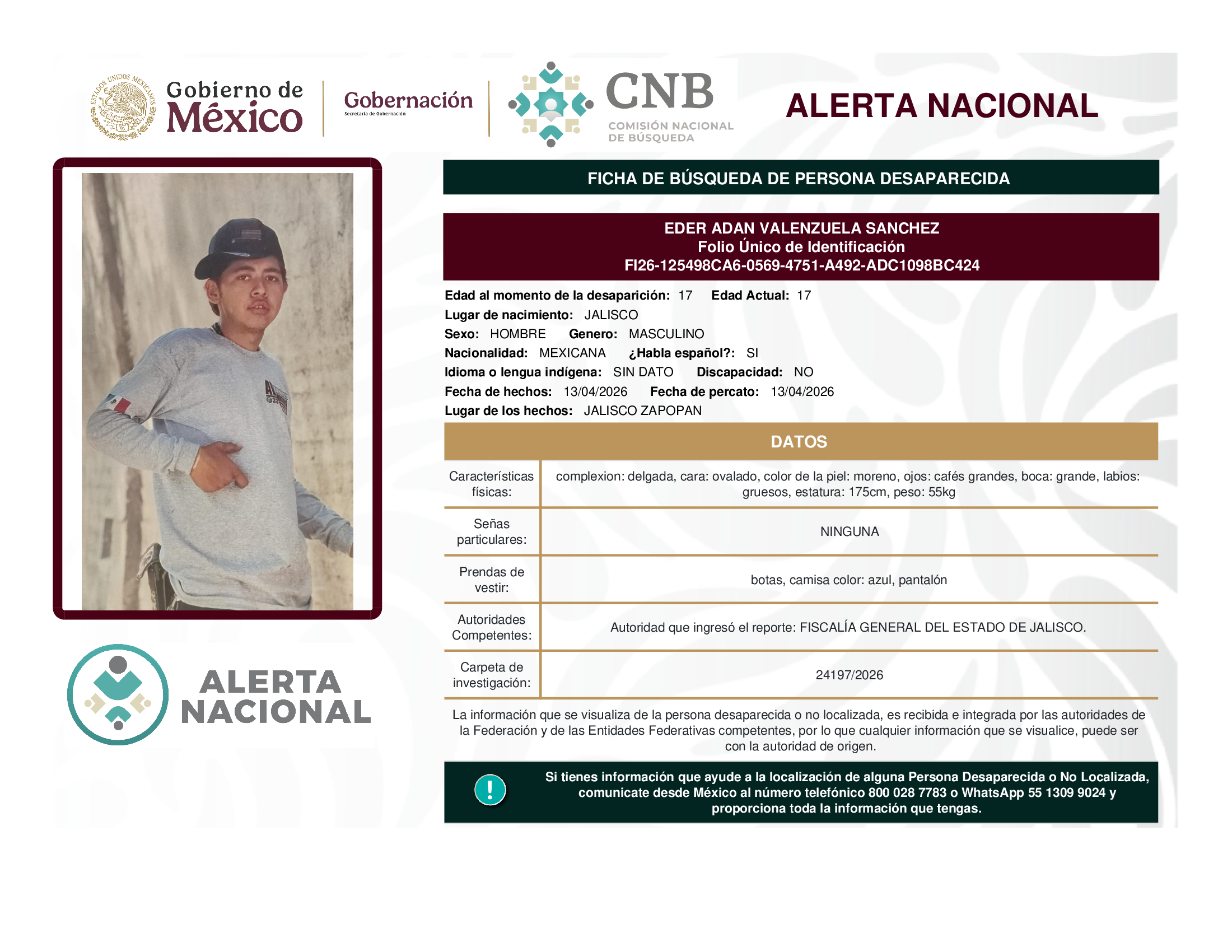 Eder Adan Valenzuela Sánchez
