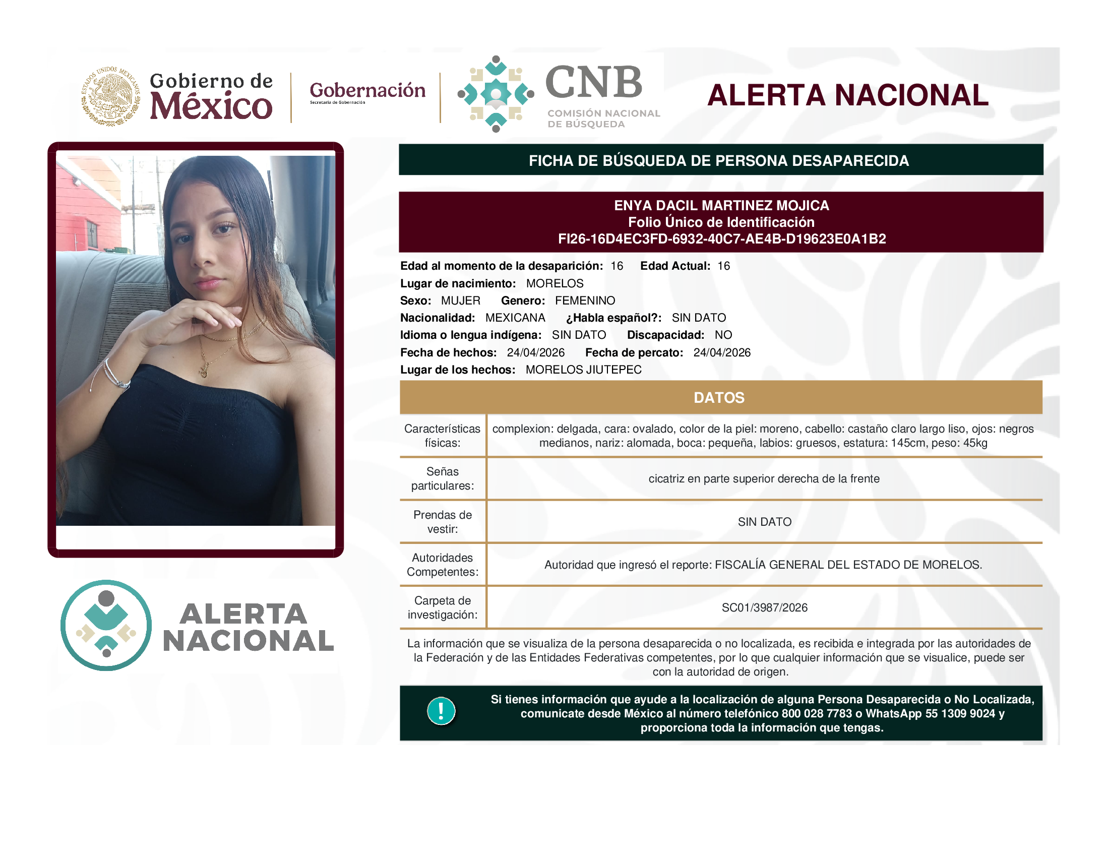 Enya Dacil Martínez Mojica