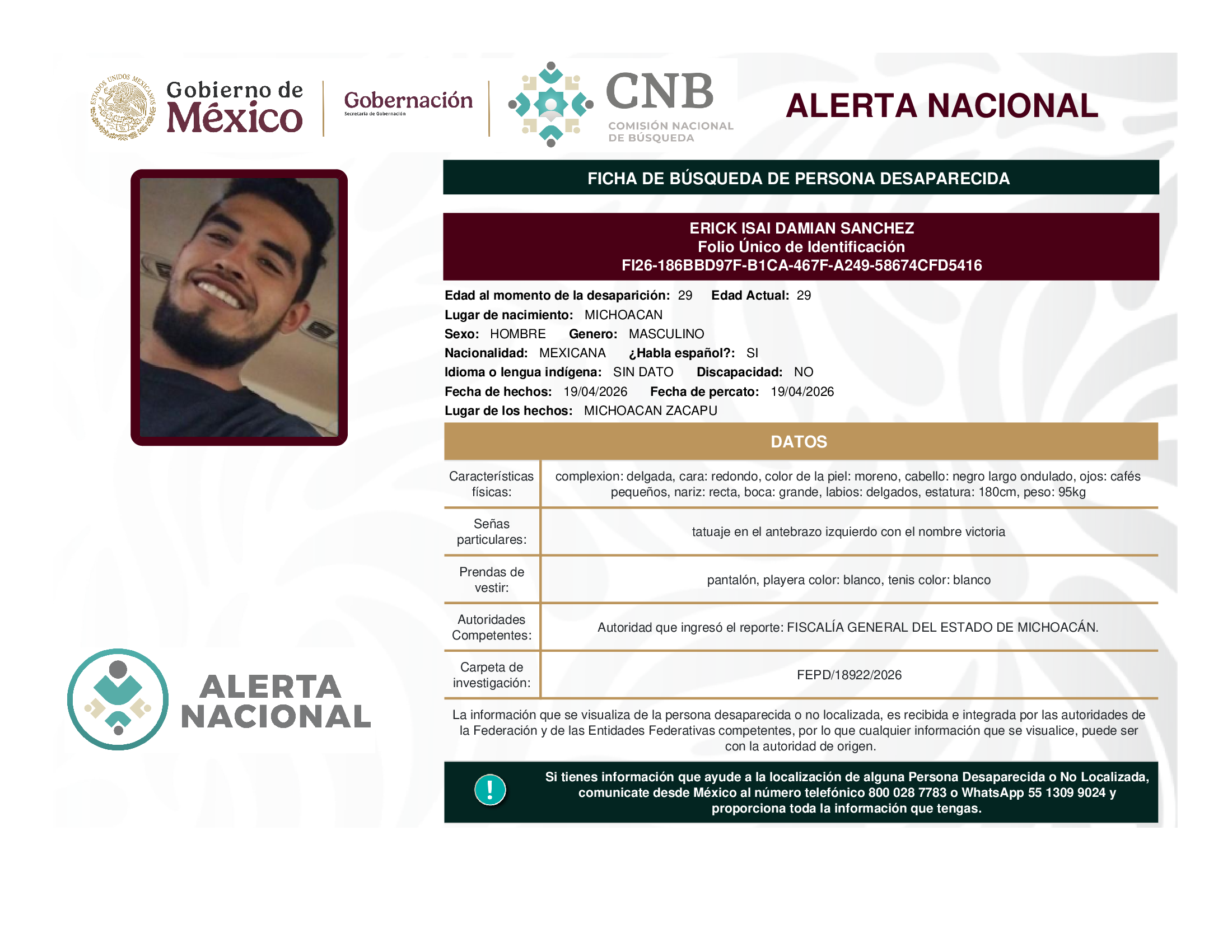 Erick Isai Damian Sánchez