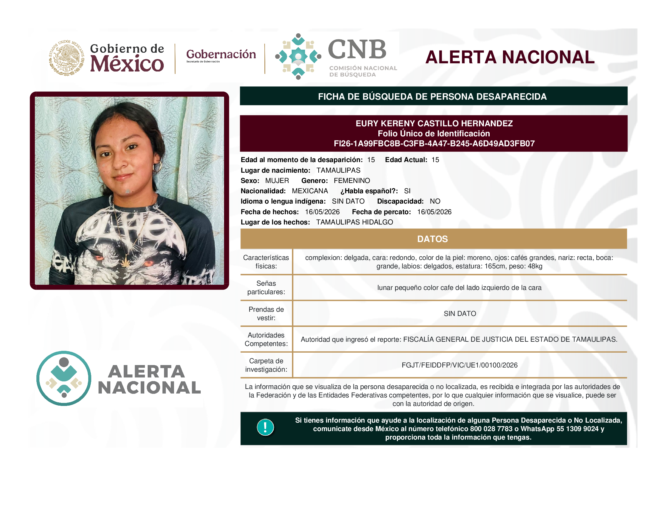 Eury Kereny Castillo Hernández