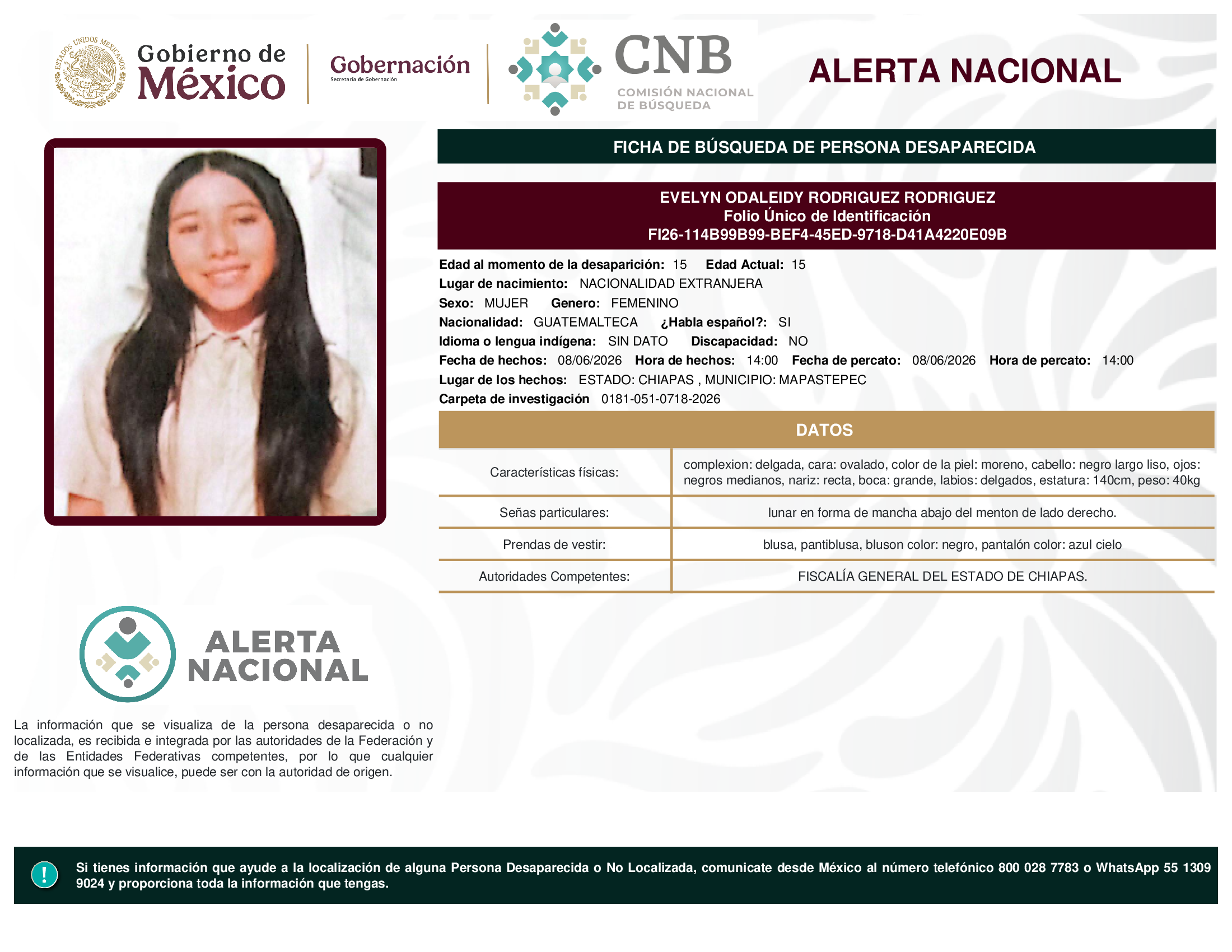 Evelyn Odaleidy Rodríguez Rodríguez
