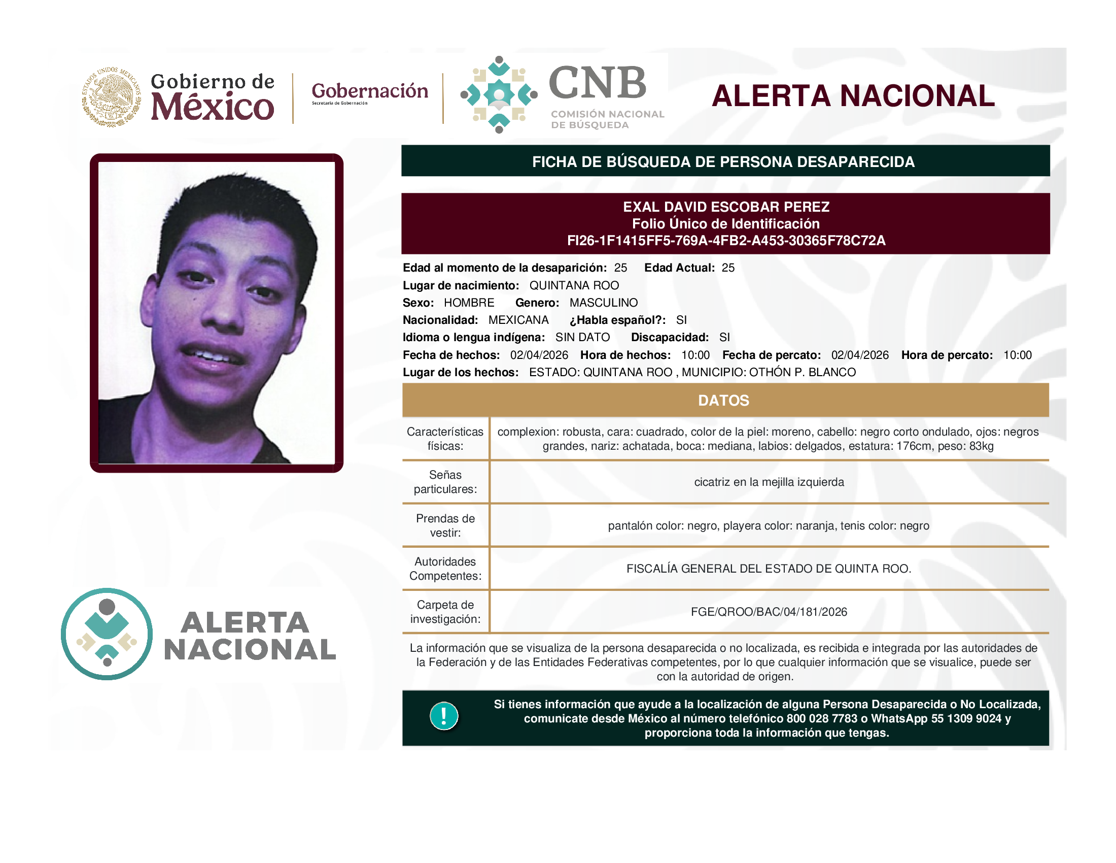 Exal David Escobar Pérez