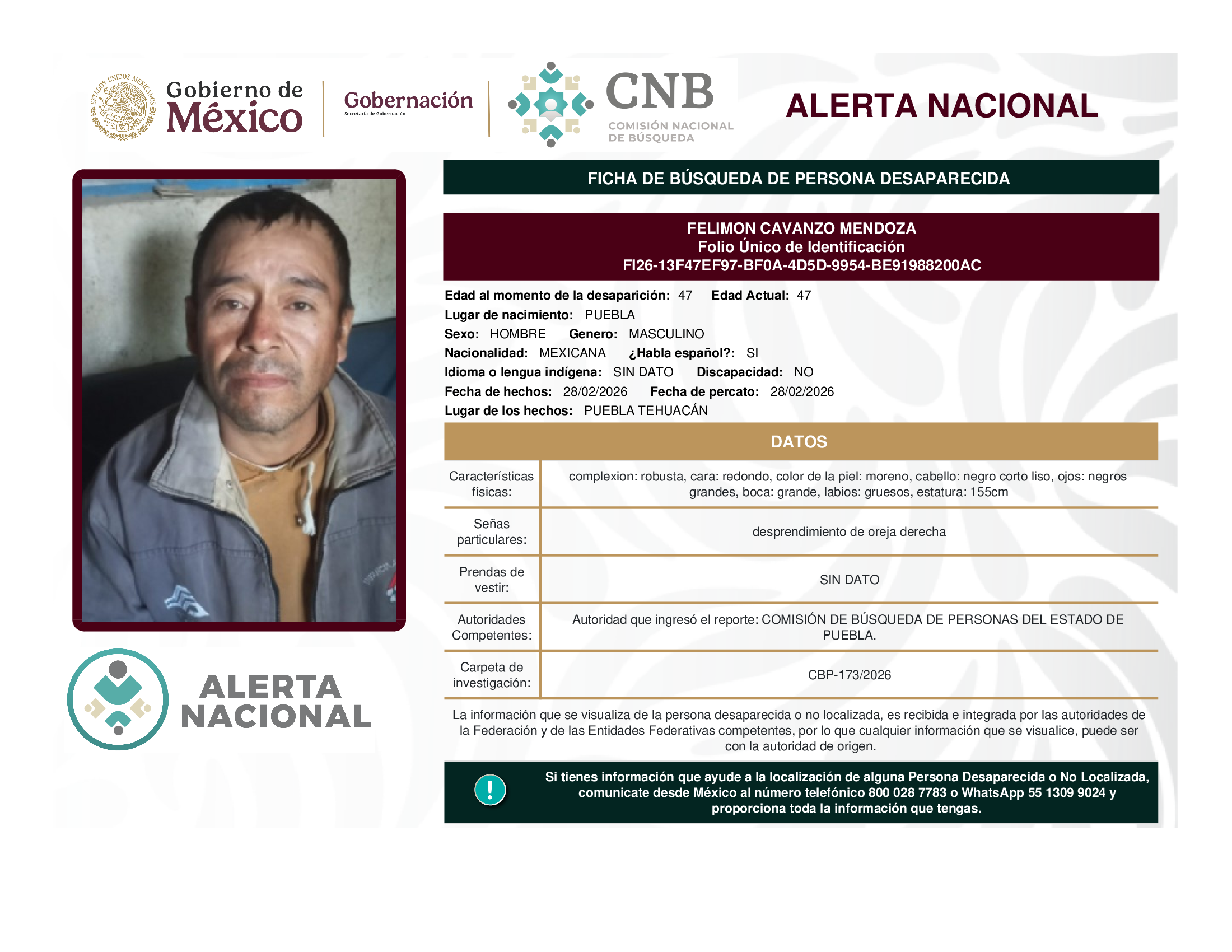 Felimon Cavanzo Mendoza