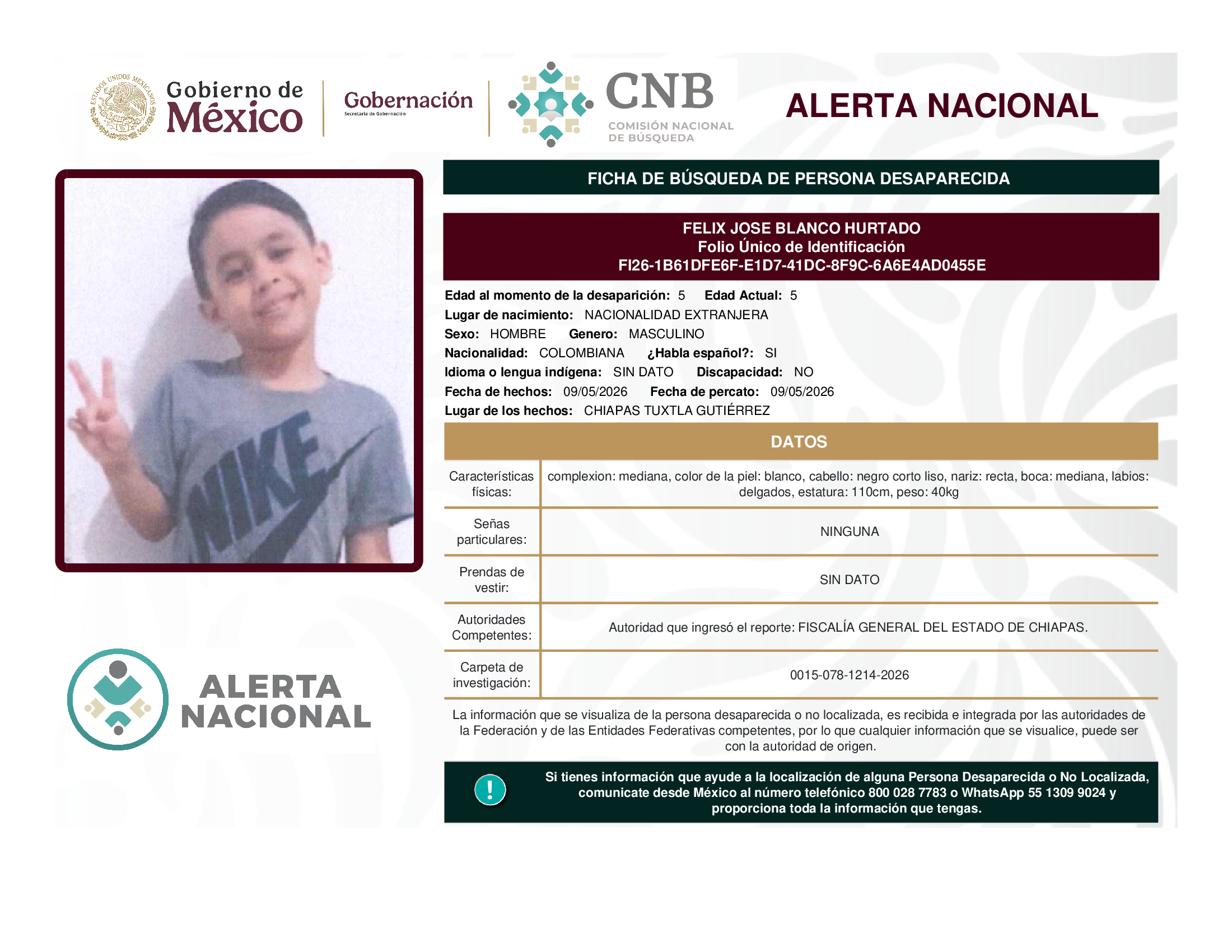 Felix José Blanco Hurtado