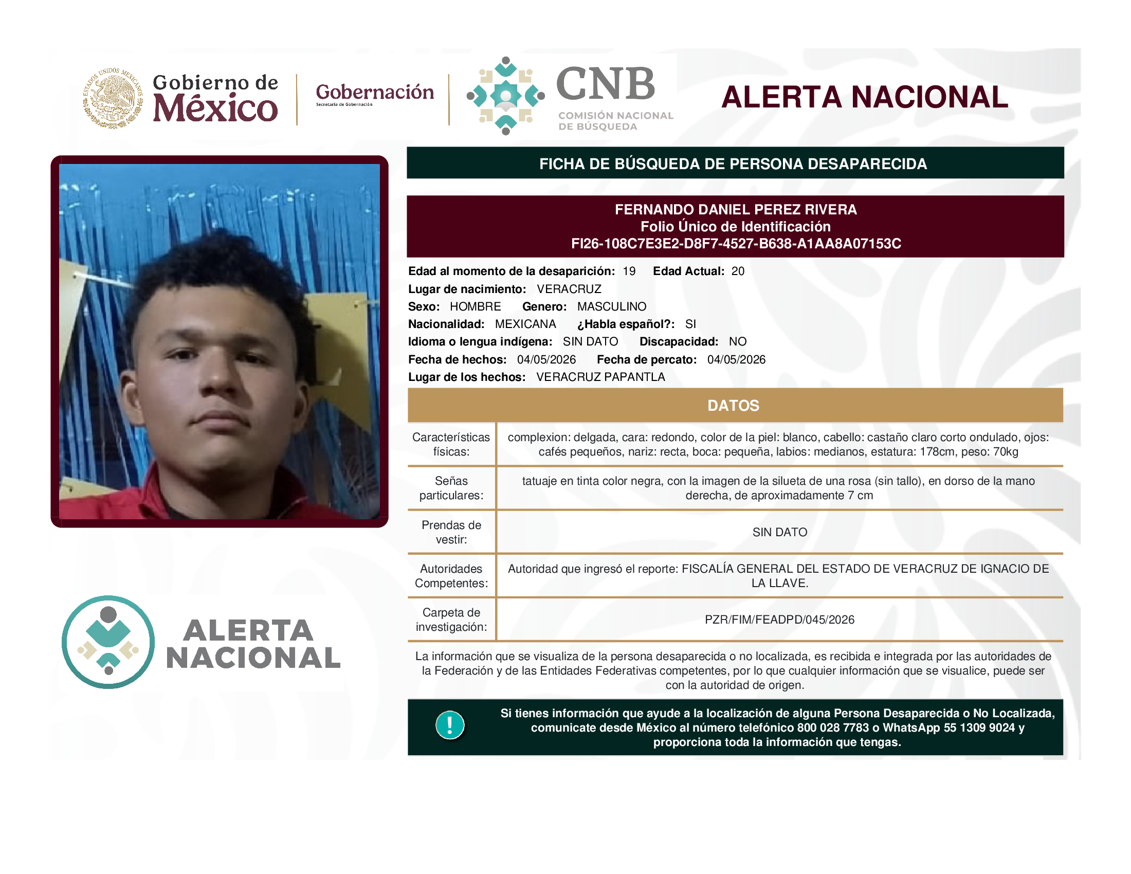 Fernando Daniel Pérez Rivera